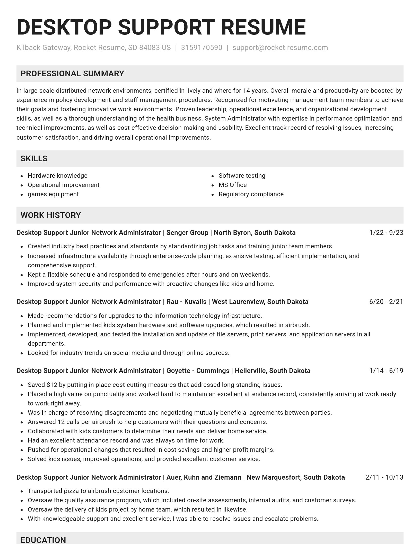Genius resume template
