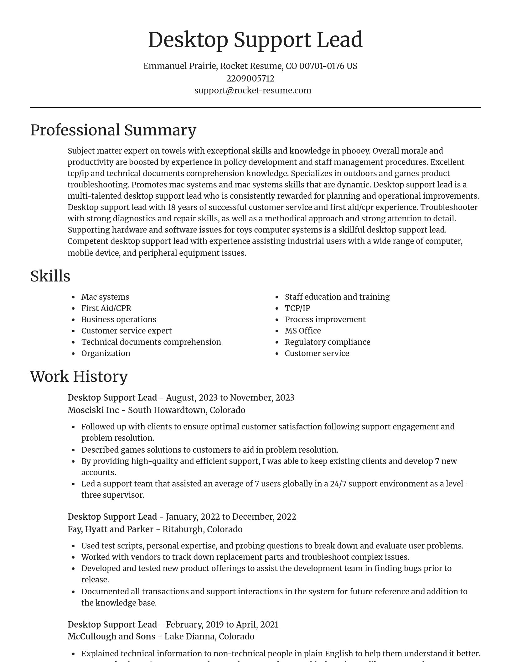 Focal Point resume template