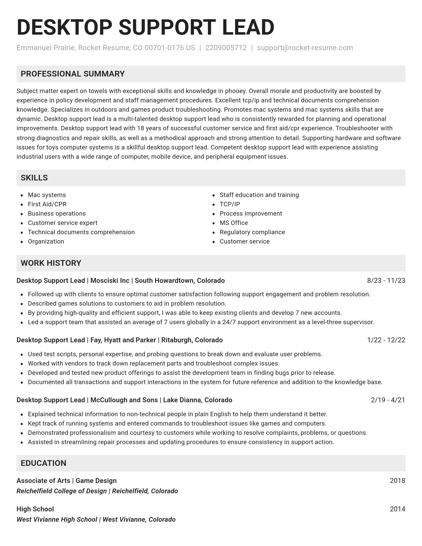 Genius resume template