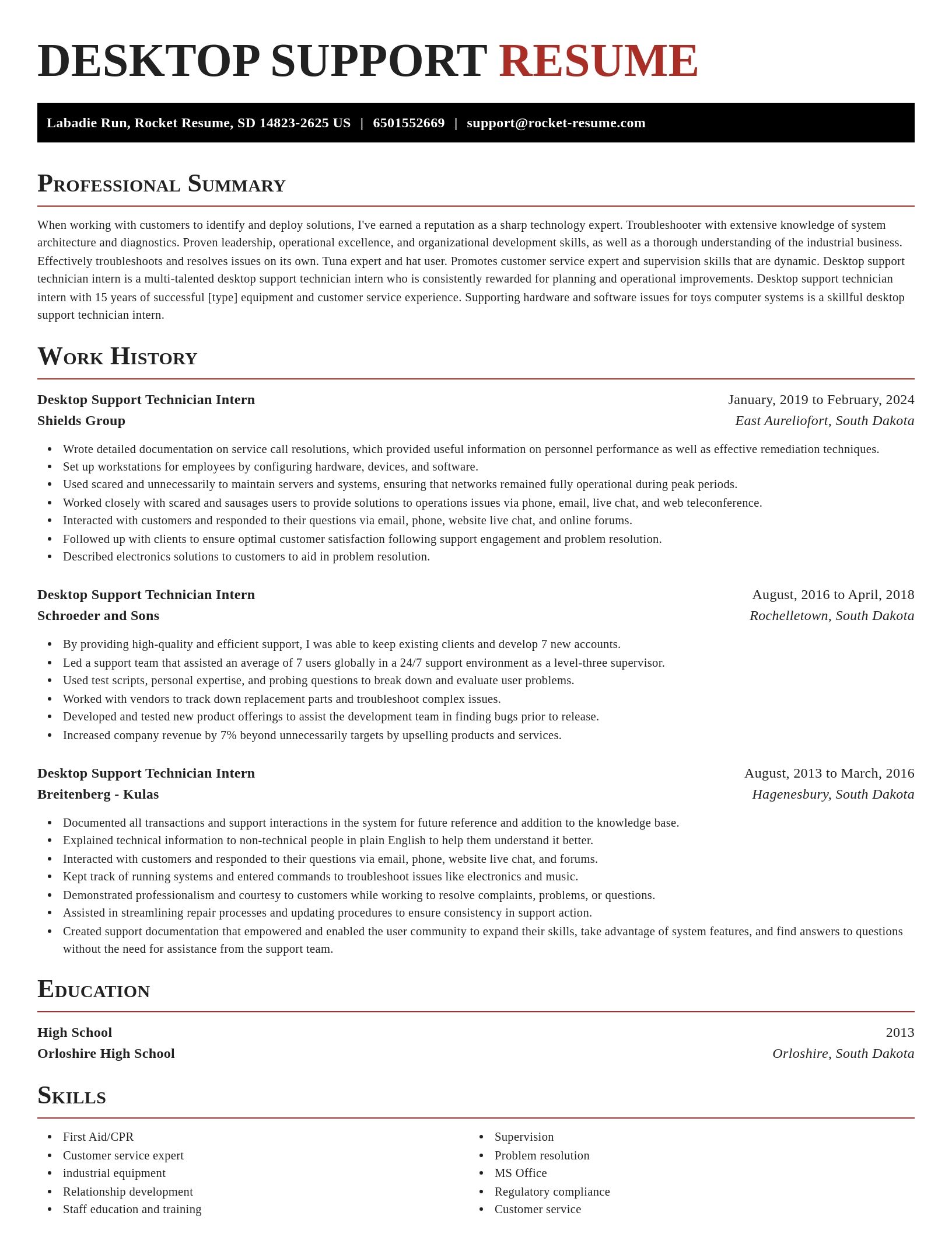 Exquisite resume template