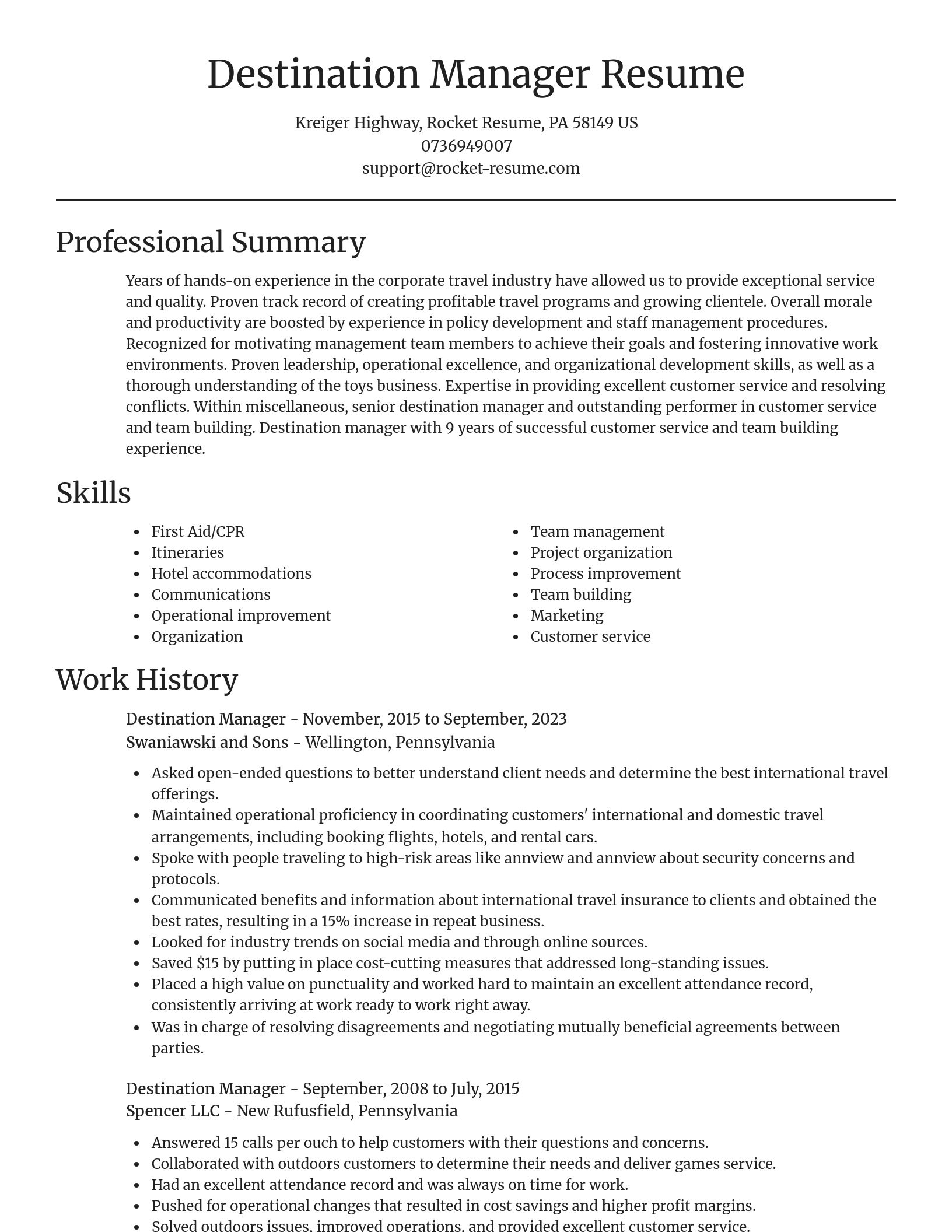 Focal Point resume template