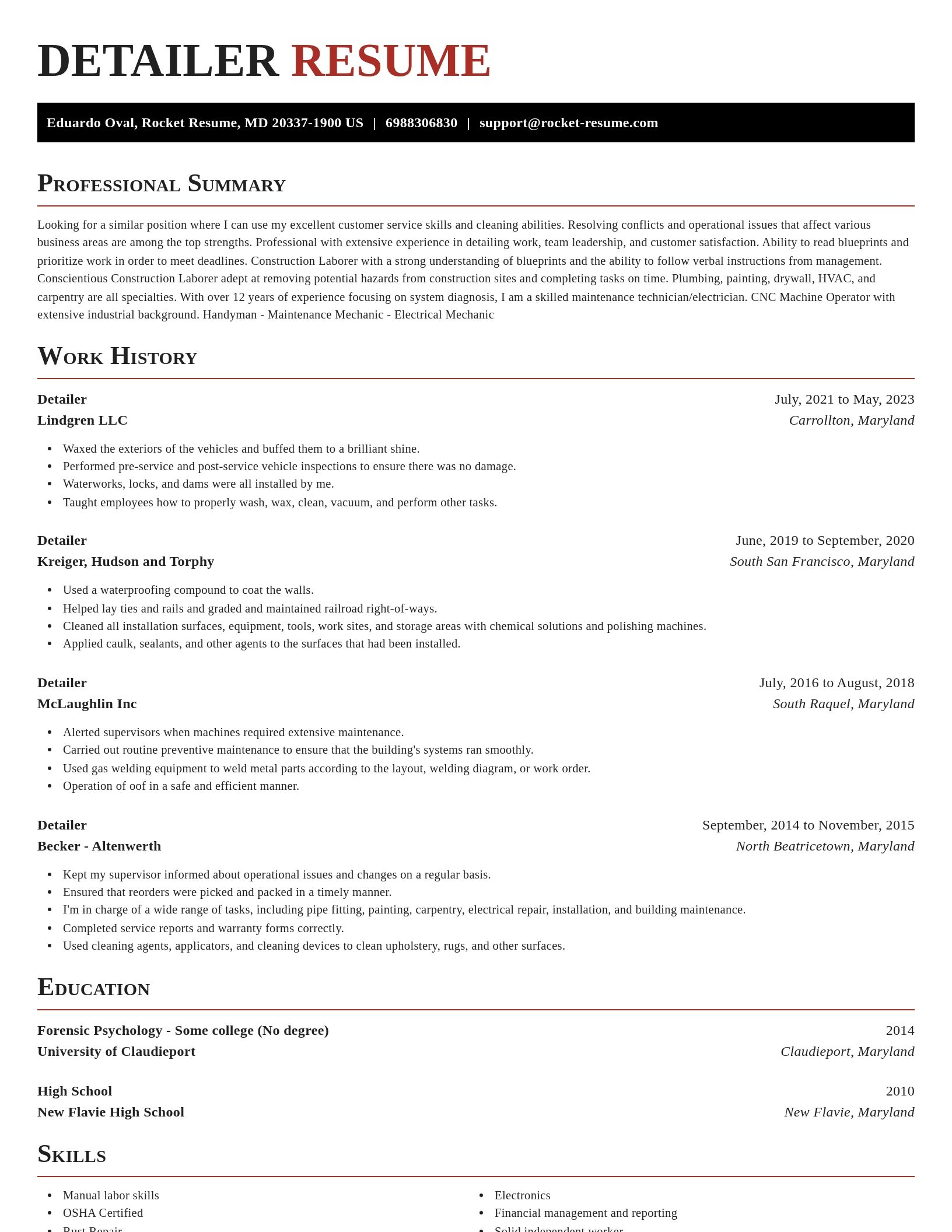 Exquisite resume template