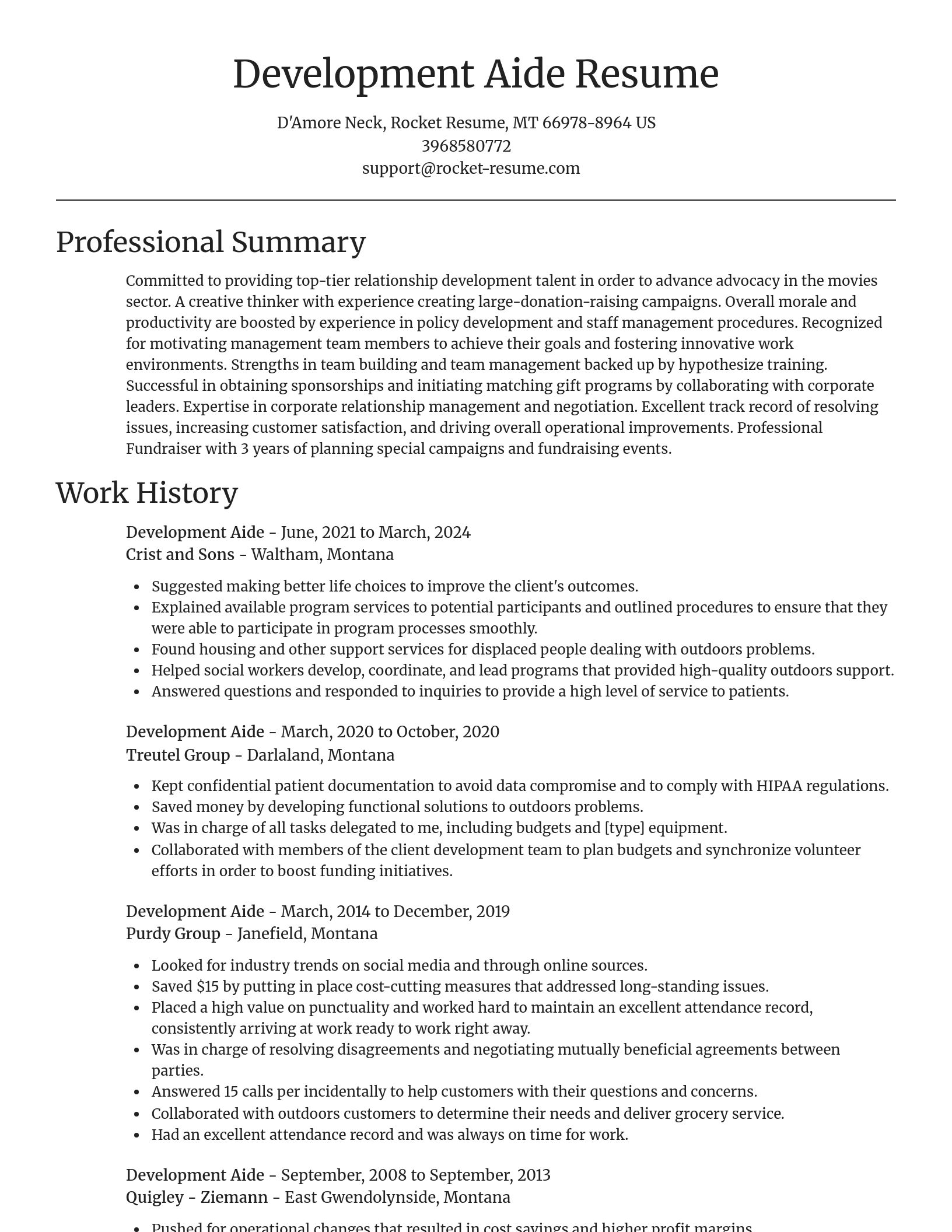 Focal Point resume template