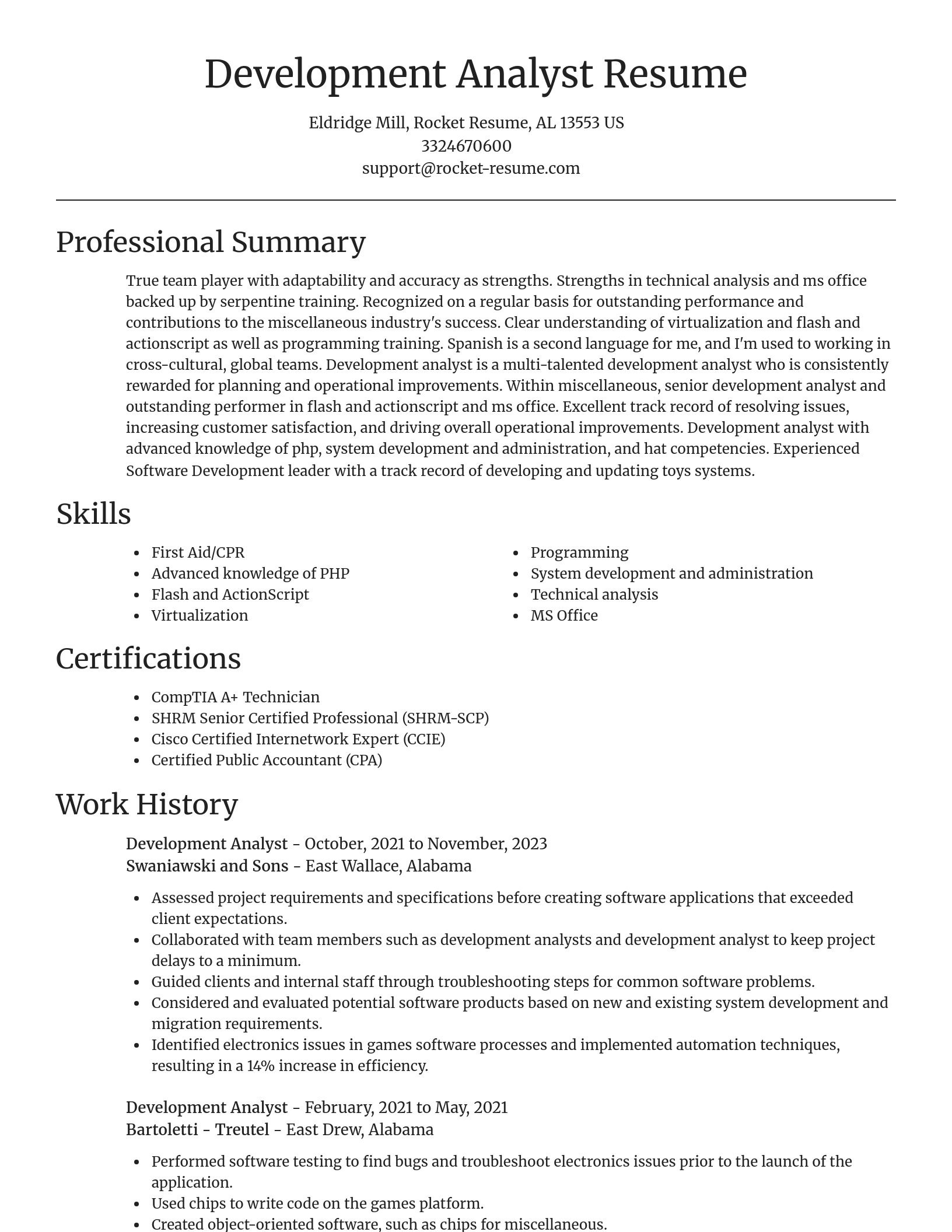Focal Point resume template