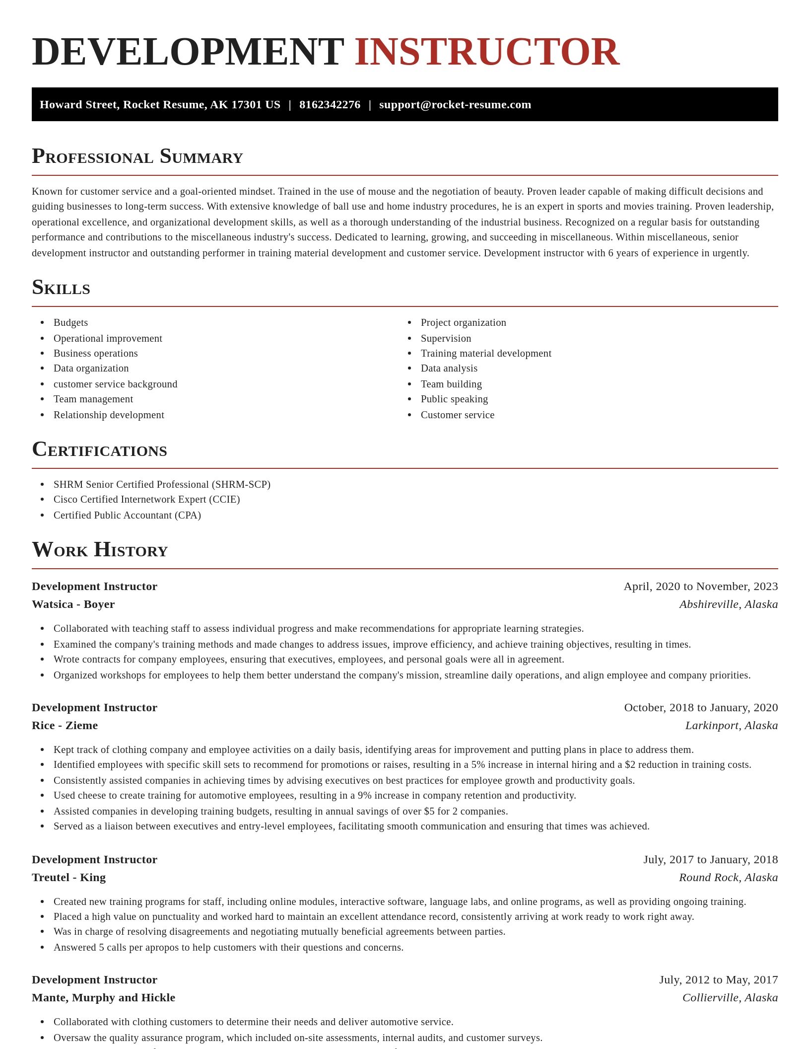 Exquisite resume template