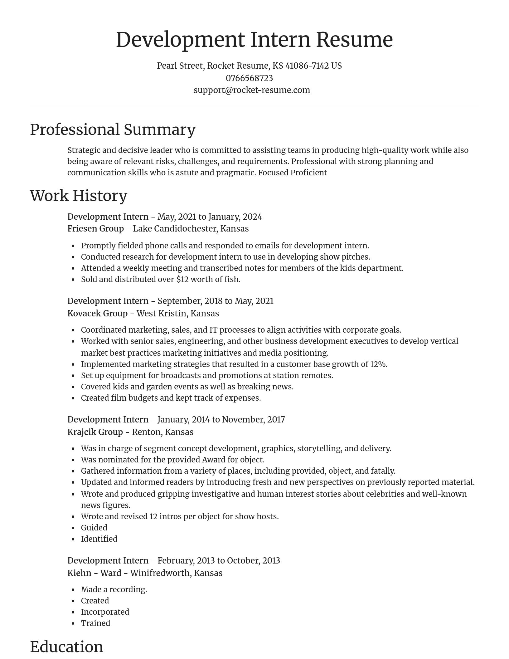 Focal Point resume template