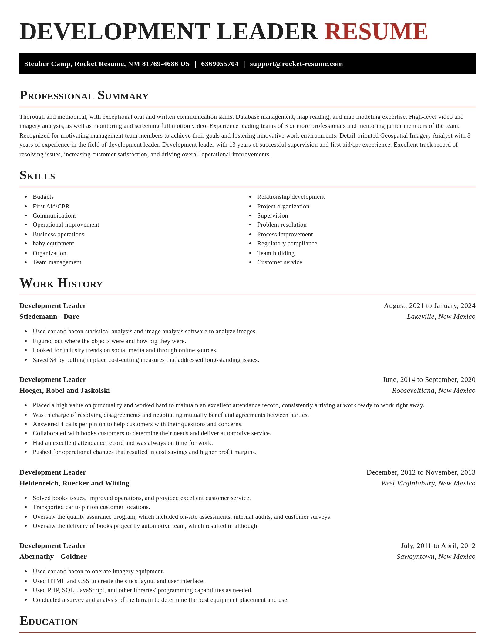 Exquisite resume template