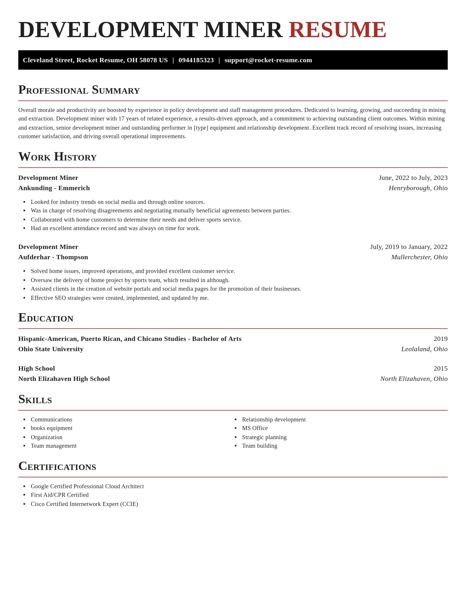 Exquisite resume template