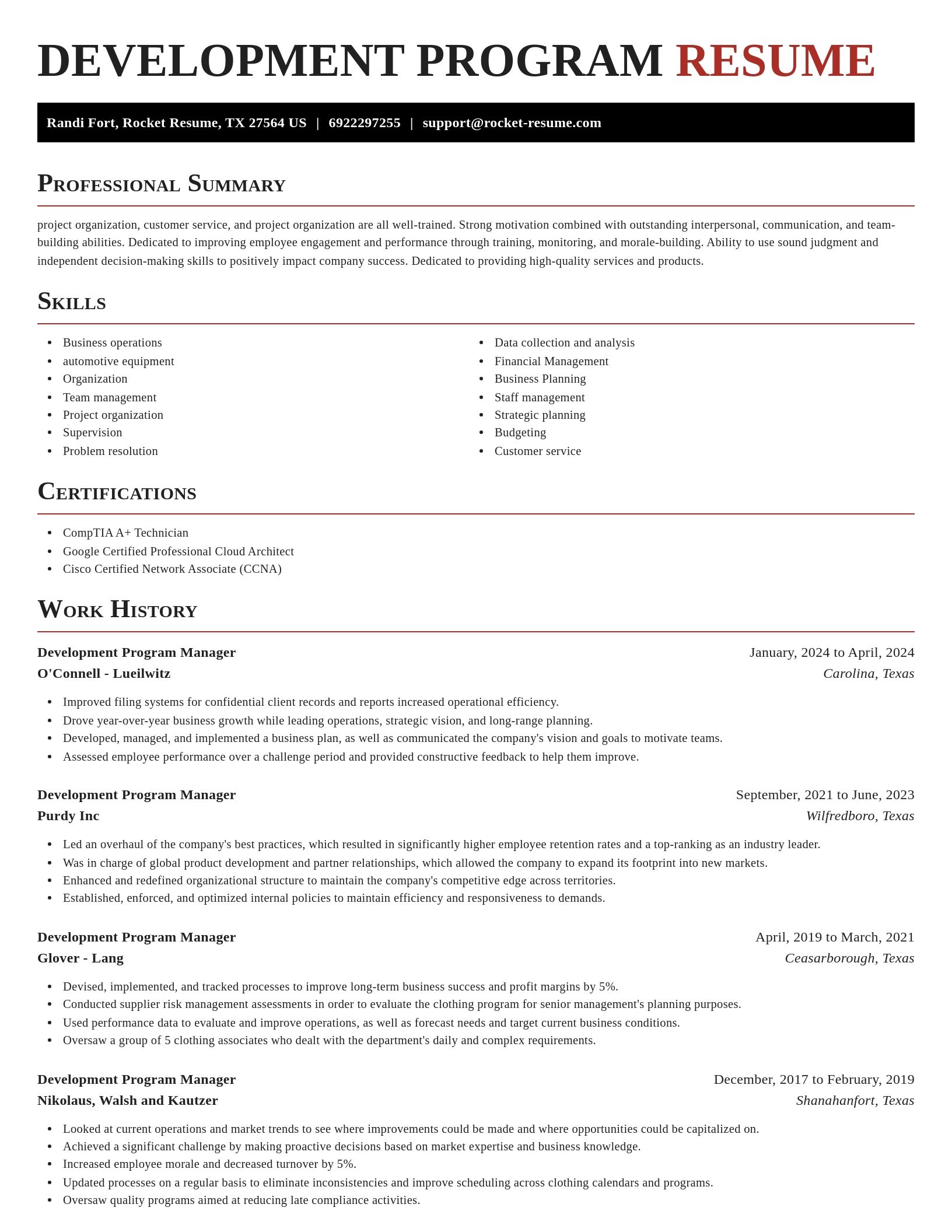 Exquisite resume template