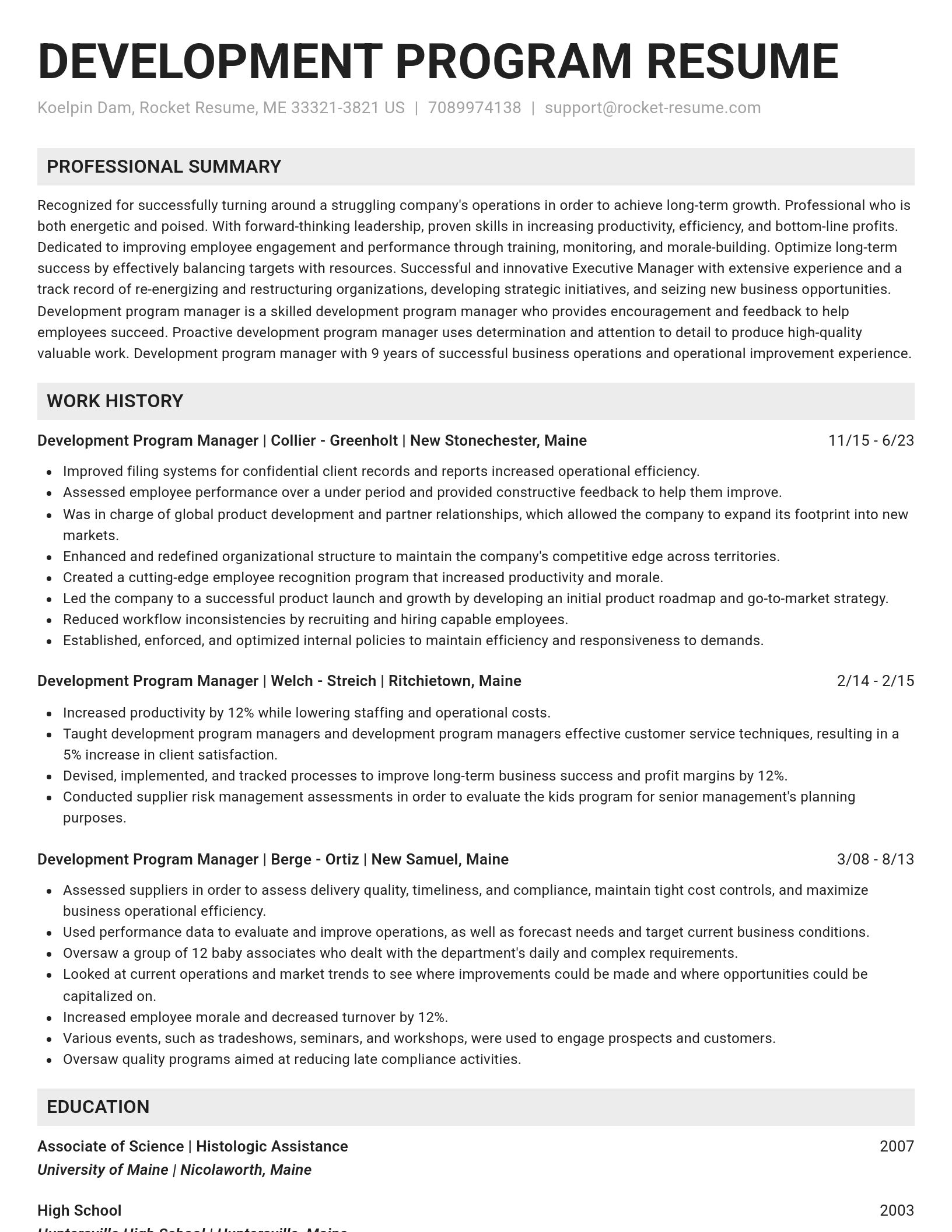 Genius resume template