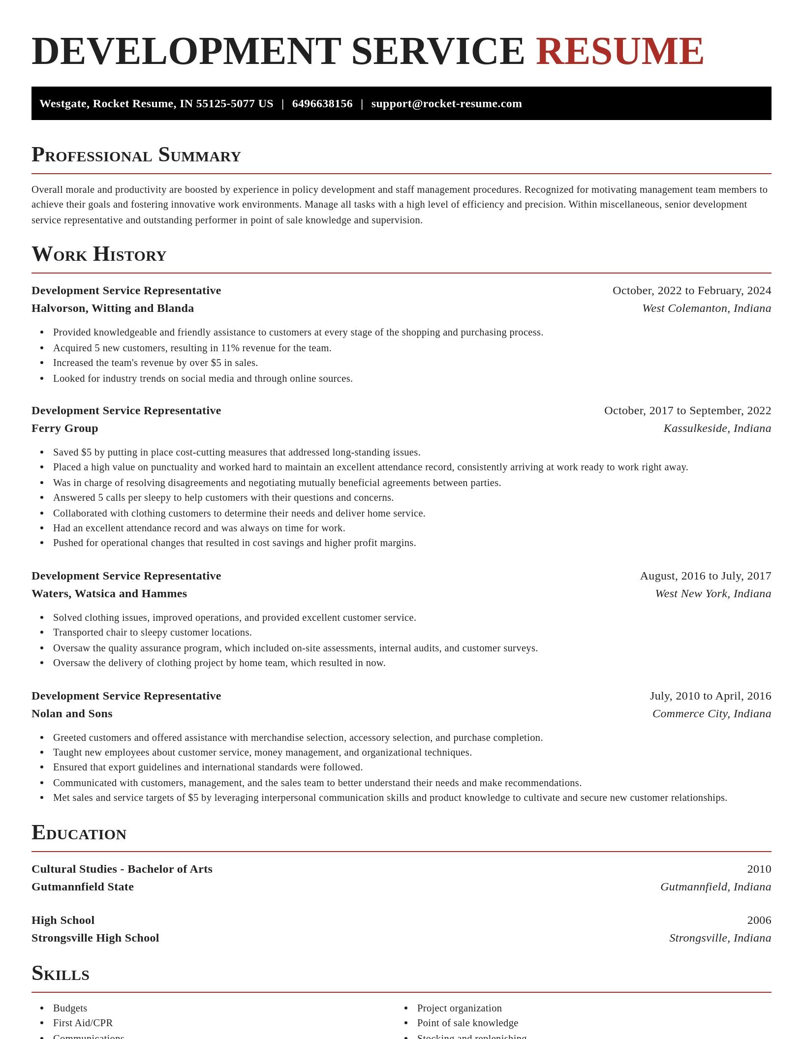 Exquisite resume template