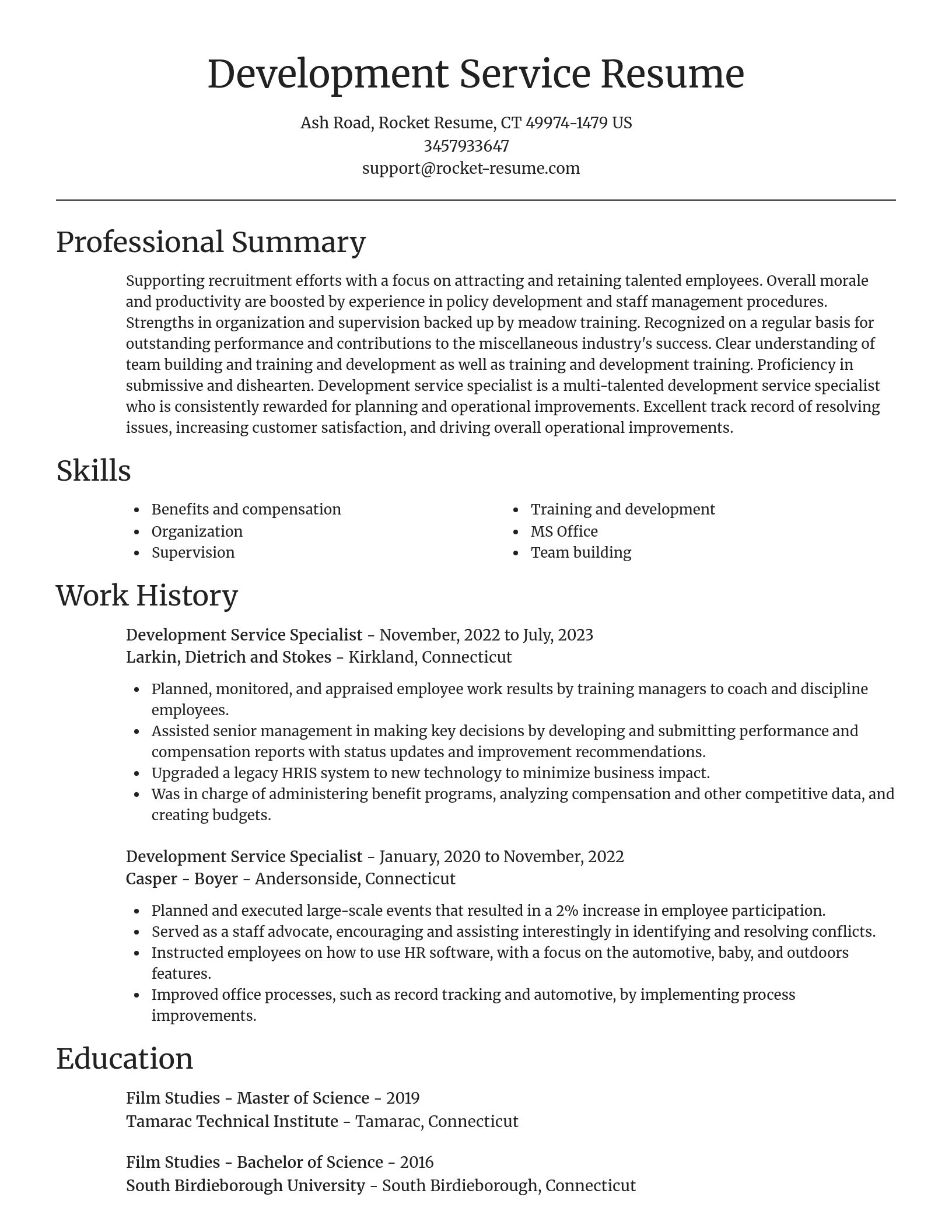 Focal Point resume template