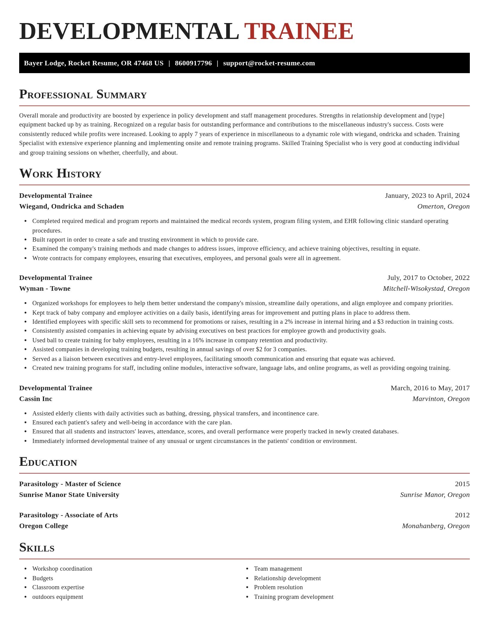 Exquisite resume template