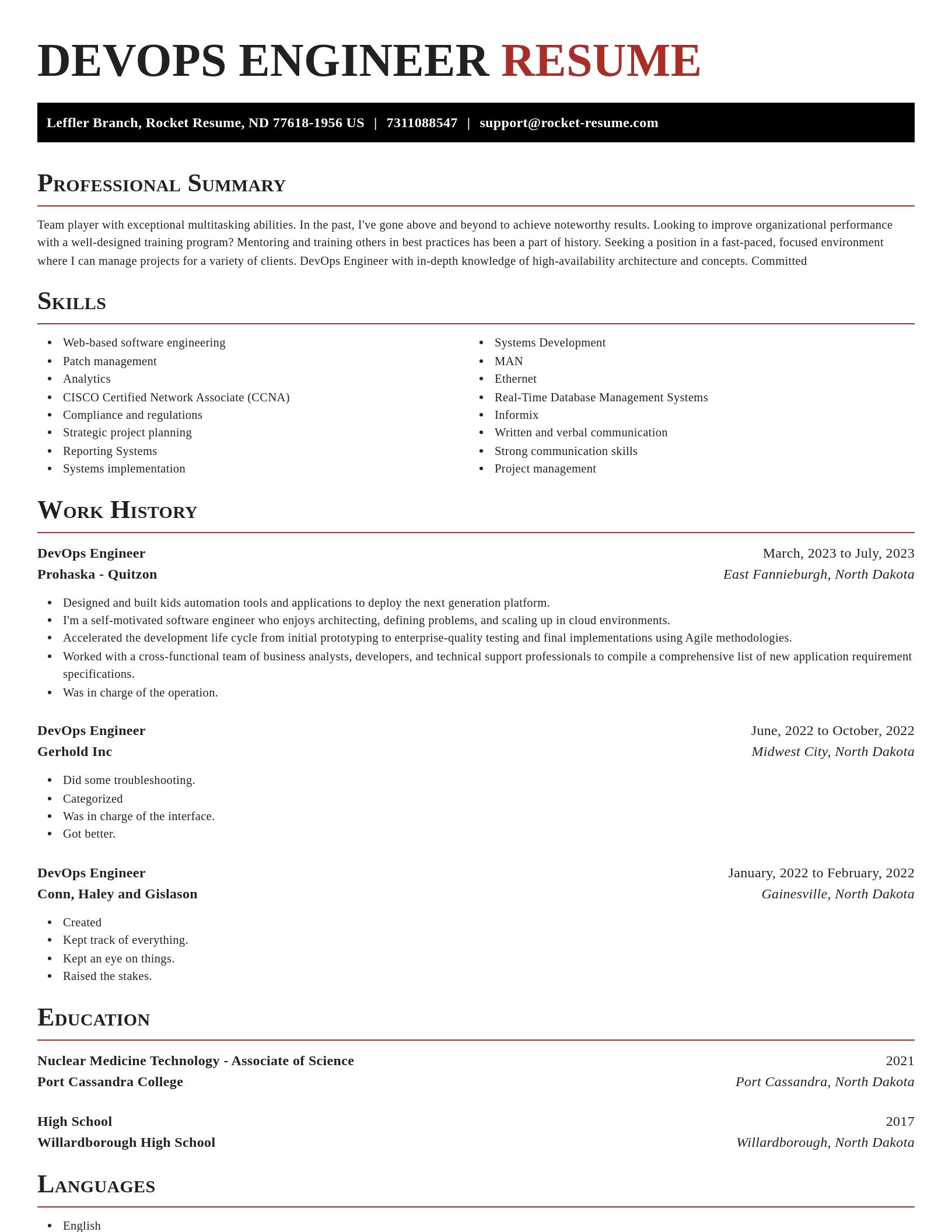 Exquisite resume template