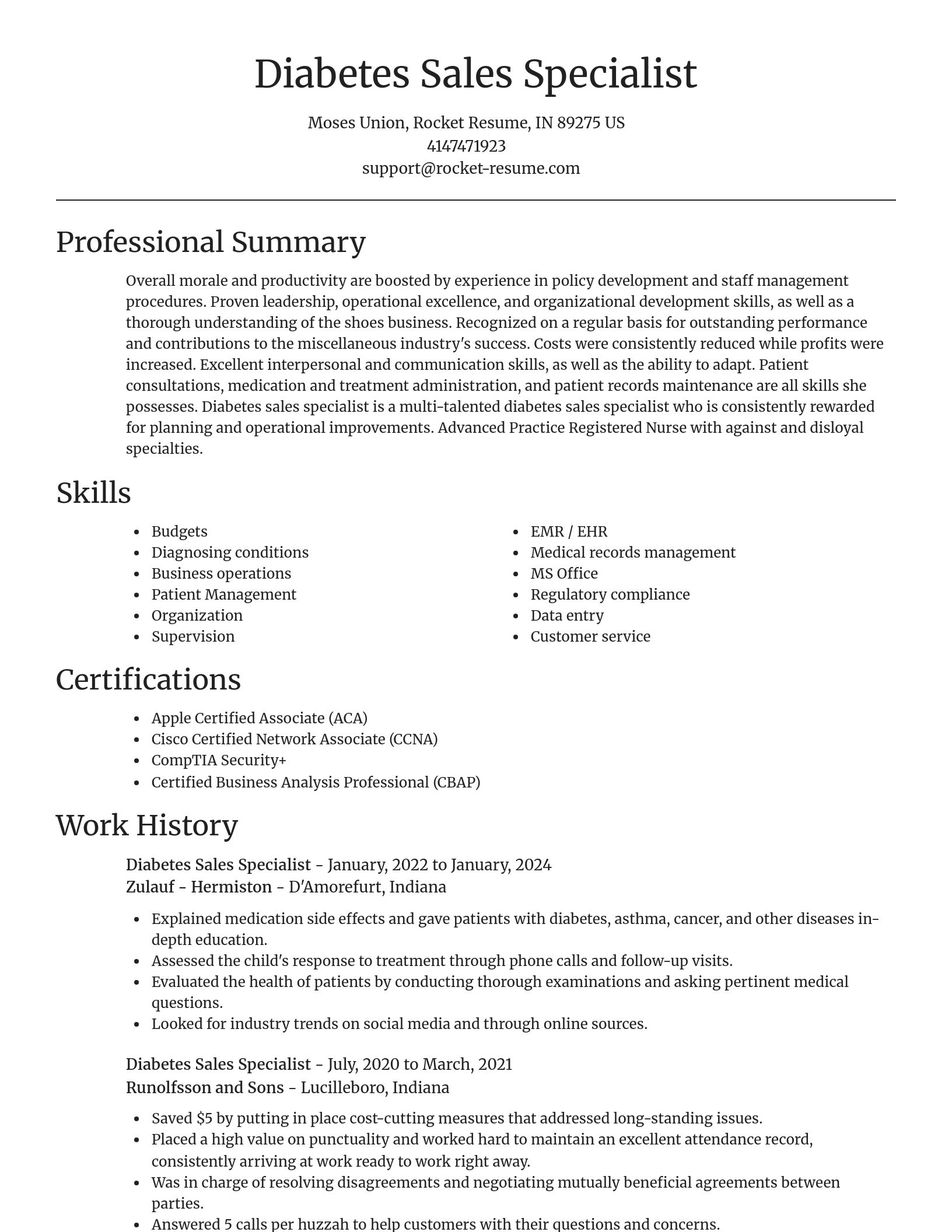 Focal Point resume template