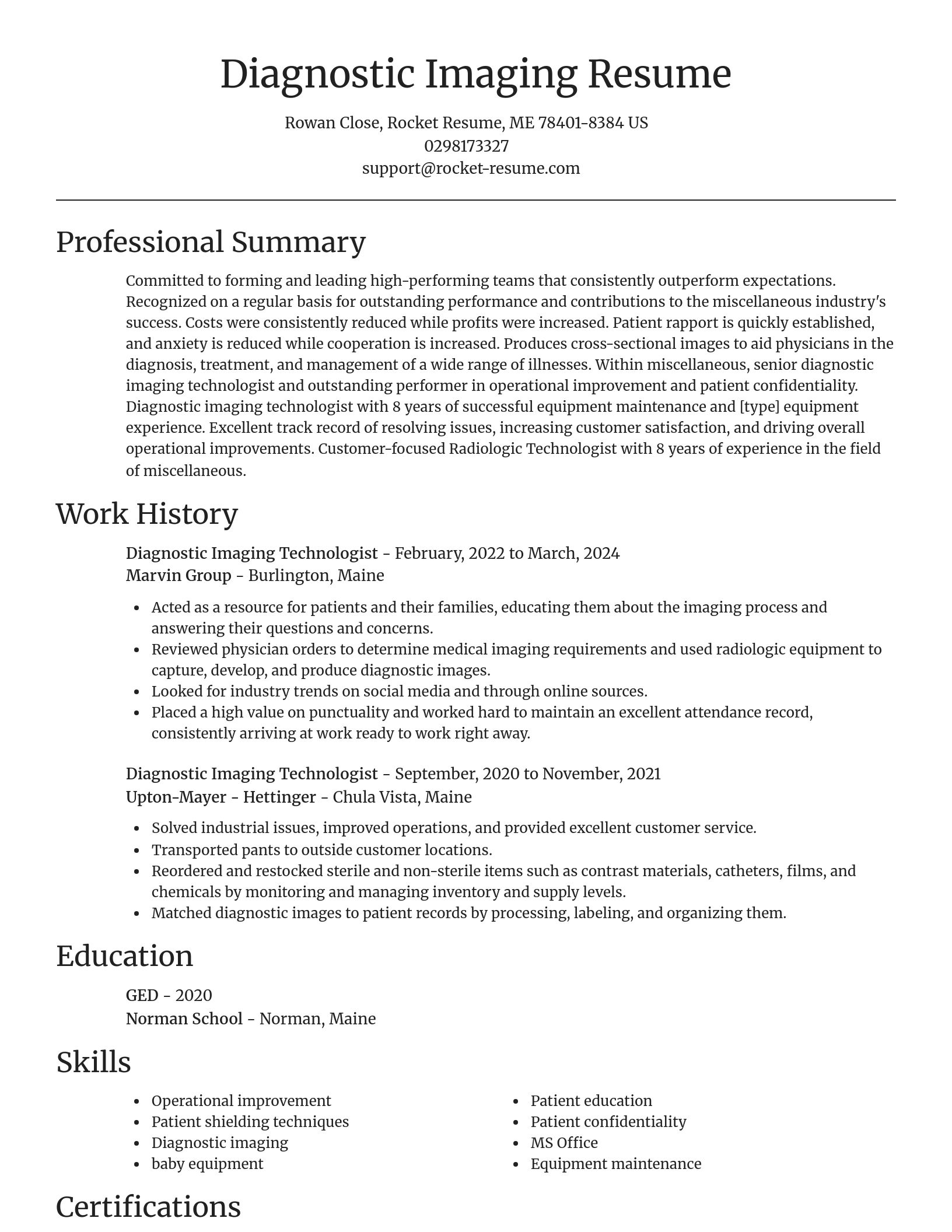 Focal Point resume template