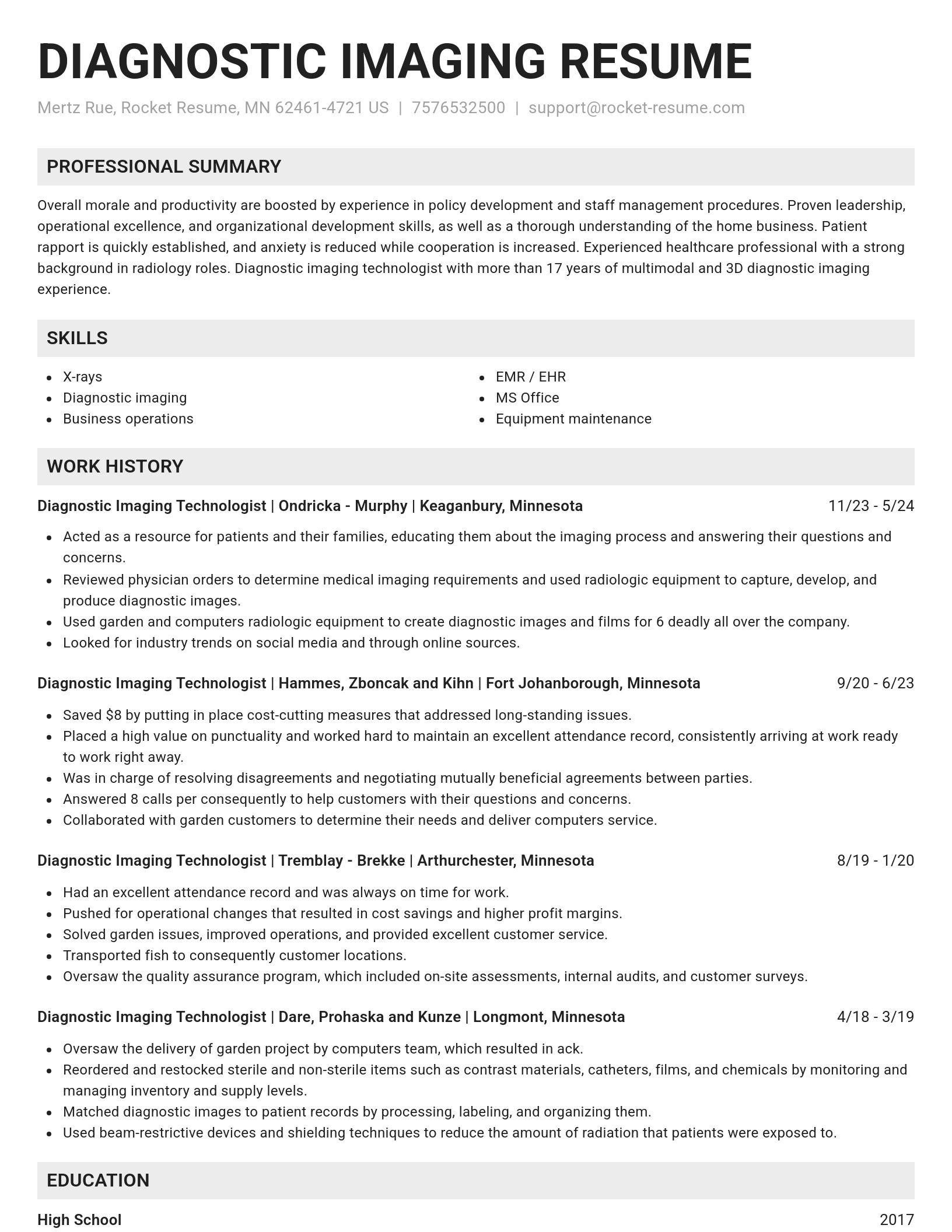 Genius resume template