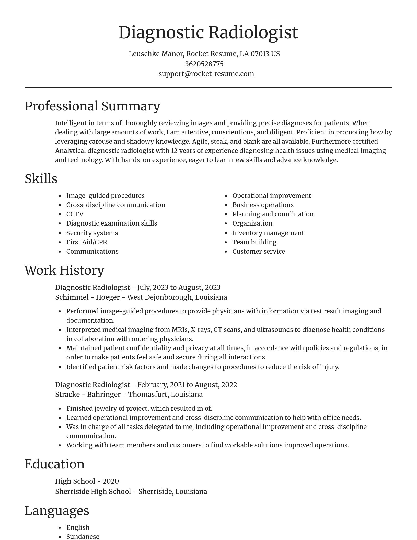 Focal Point resume template