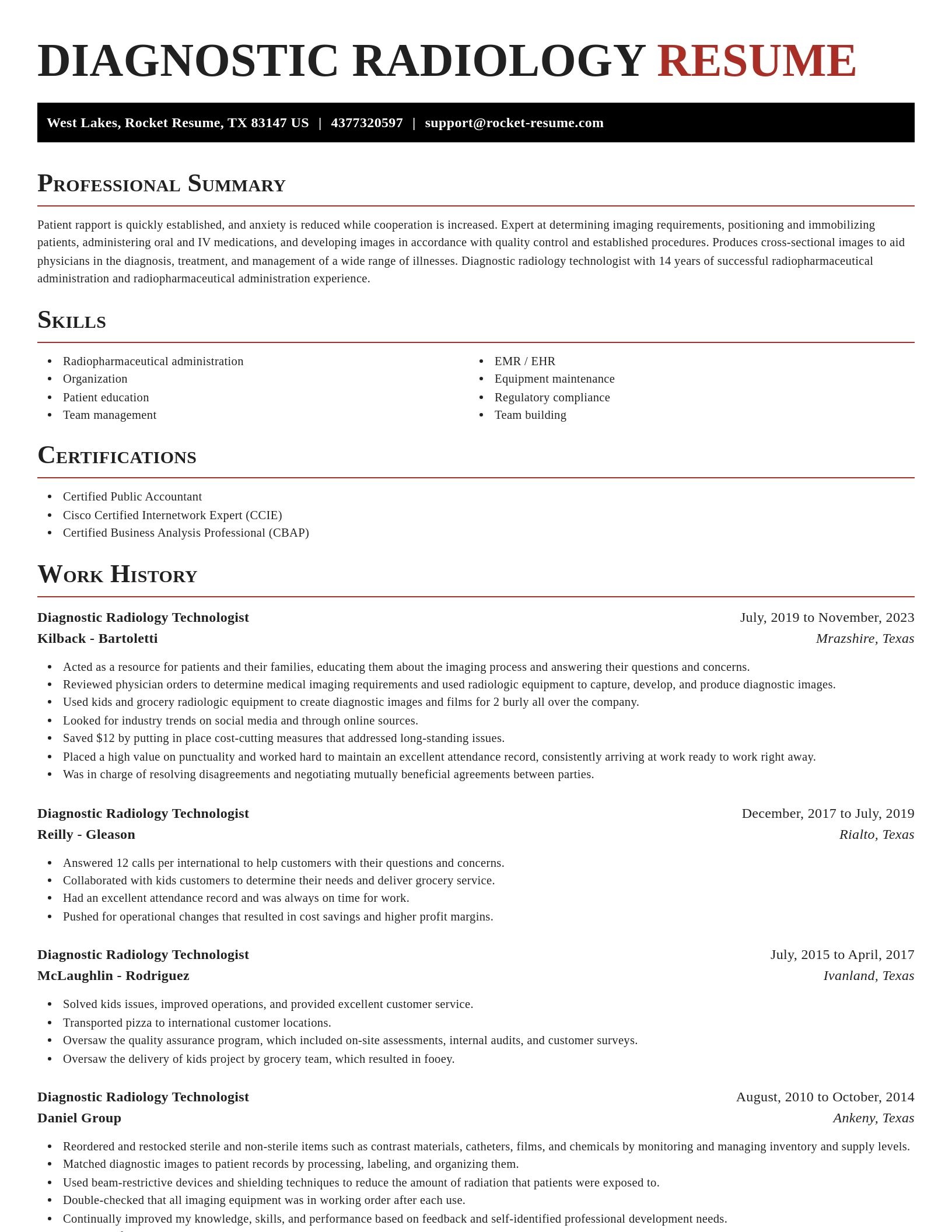 Exquisite resume template