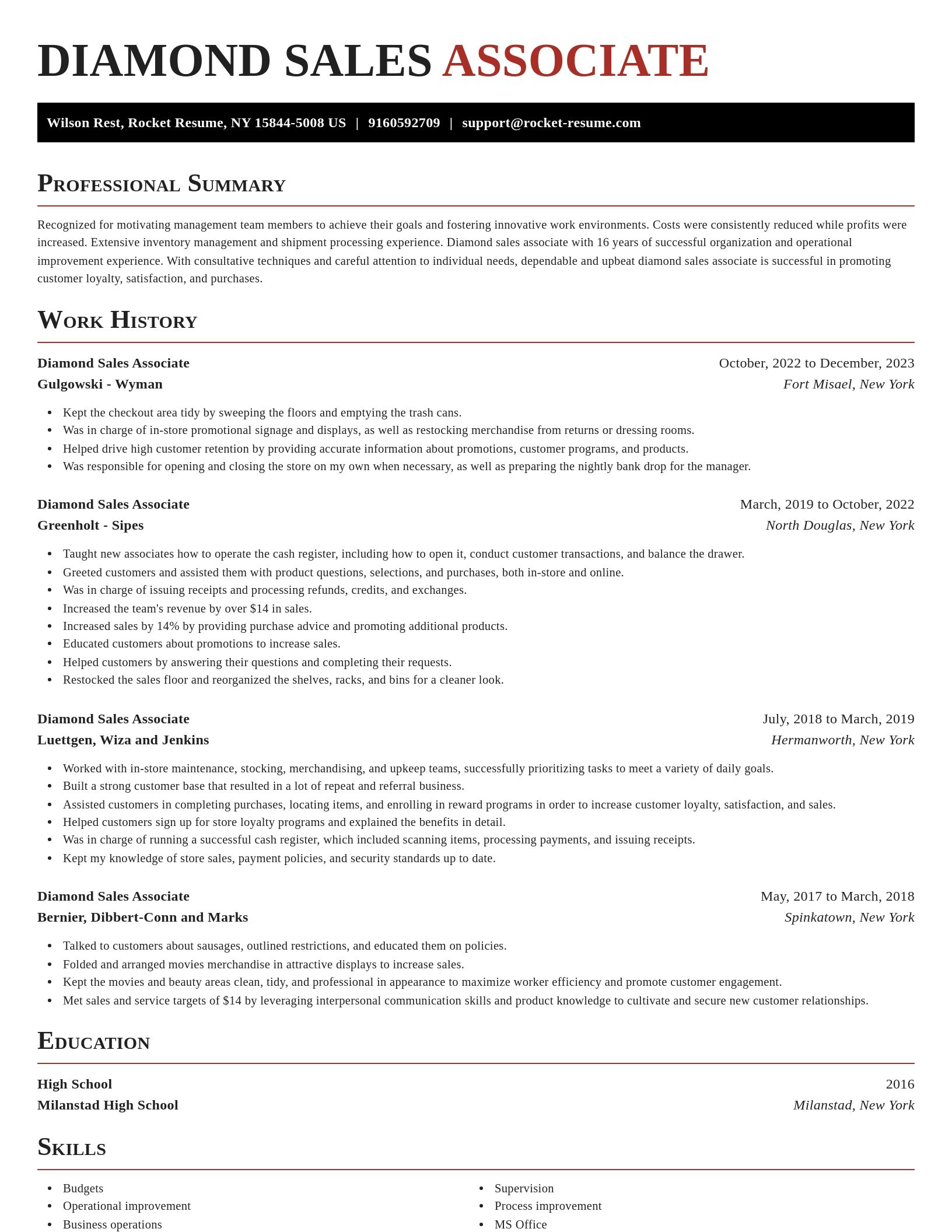 Exquisite resume template