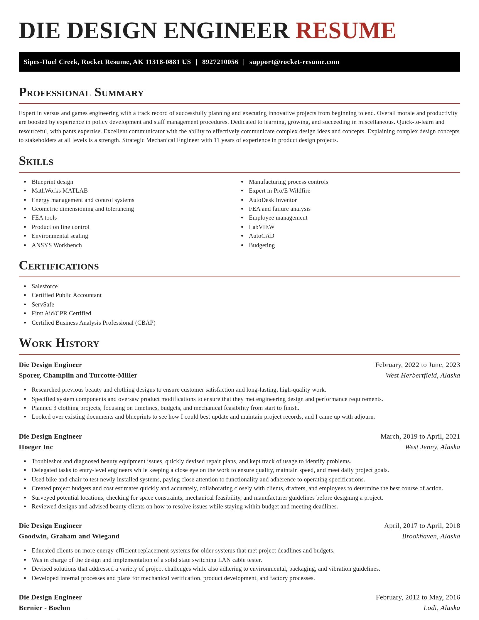 Exquisite resume template