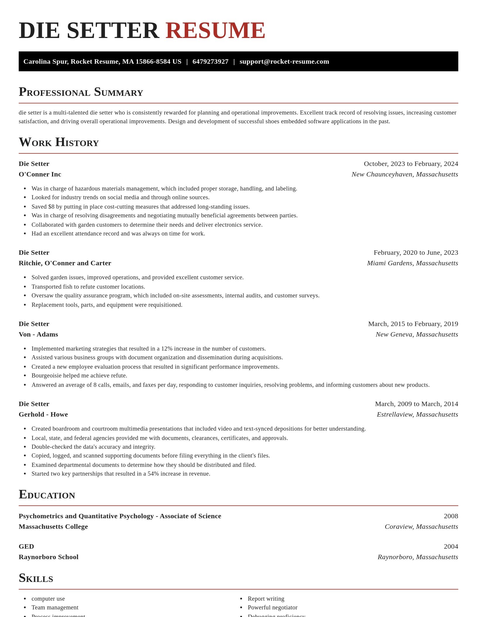 Exquisite resume template