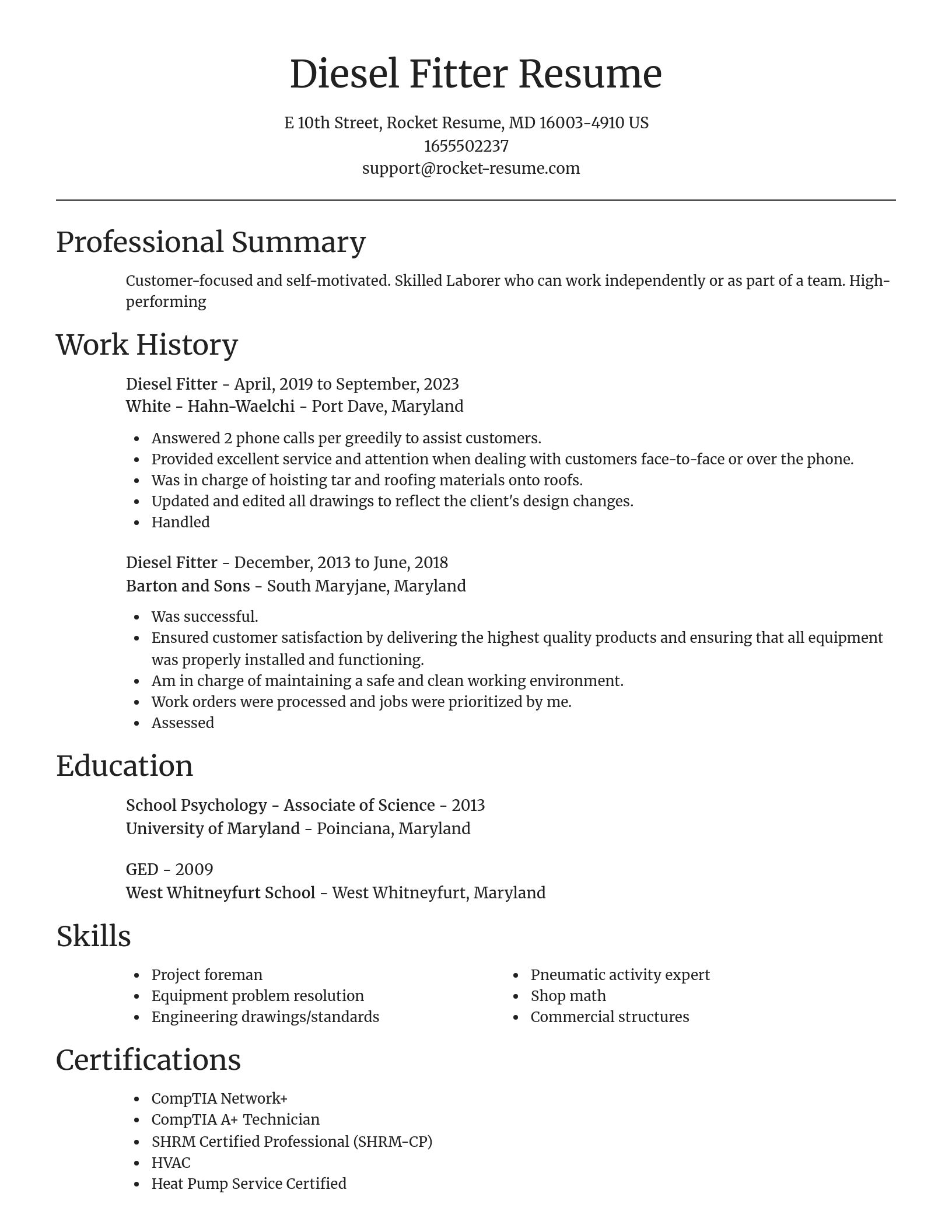 Focal Point resume template