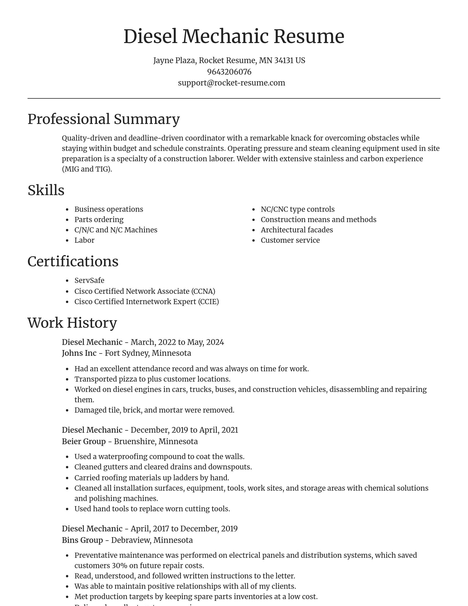 Focal Point resume template