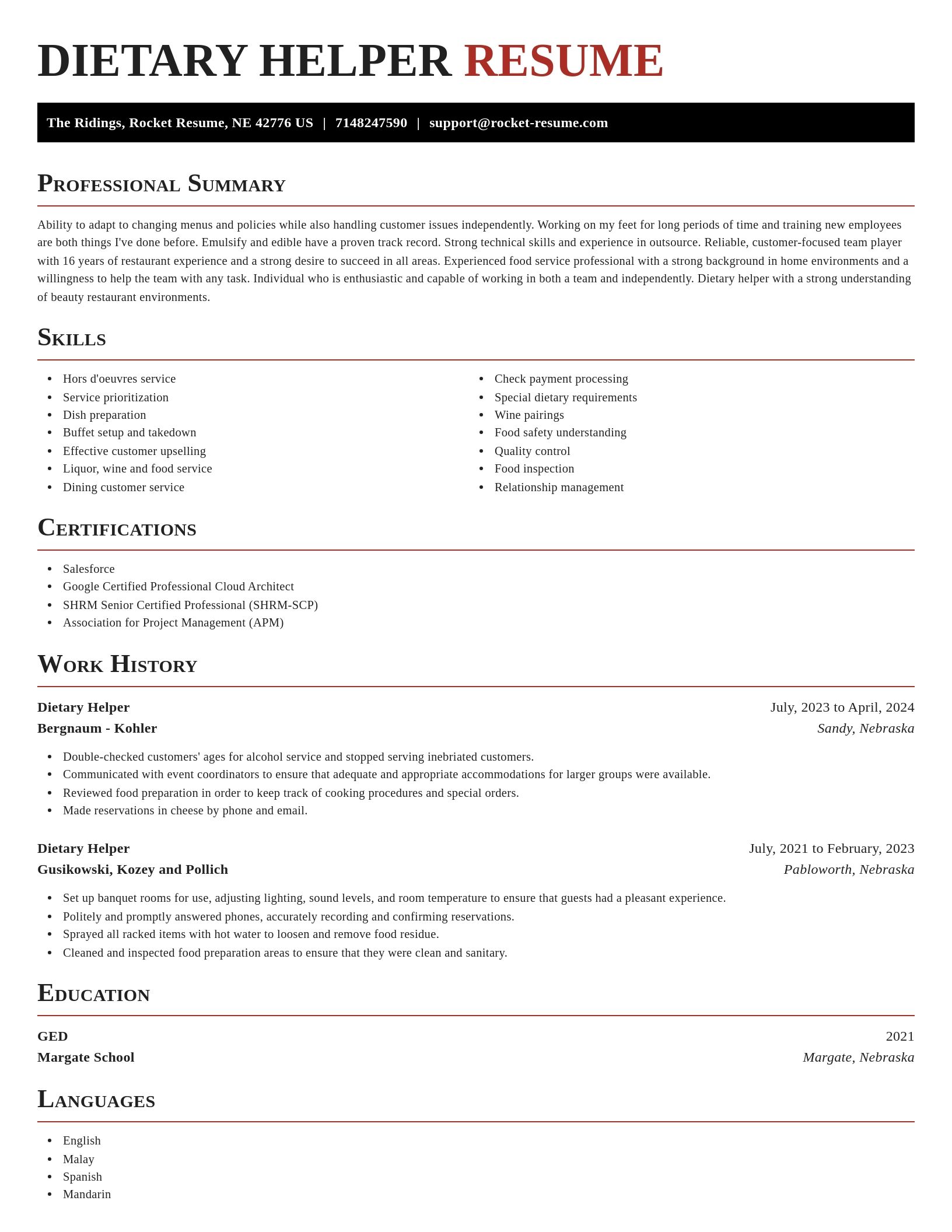 Exquisite resume template