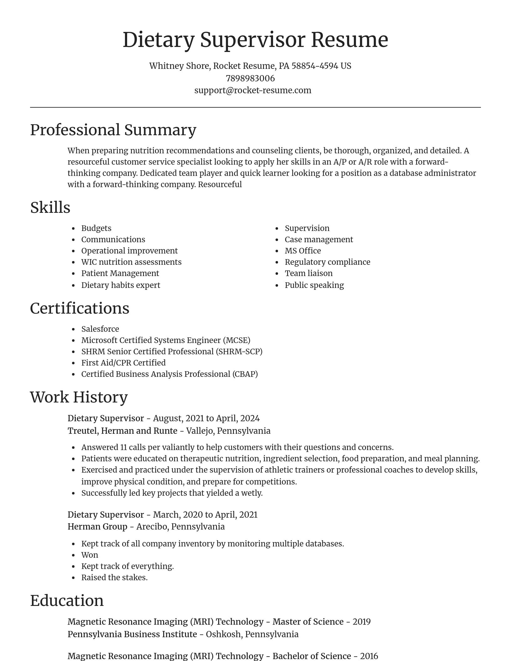 Focal Point resume template