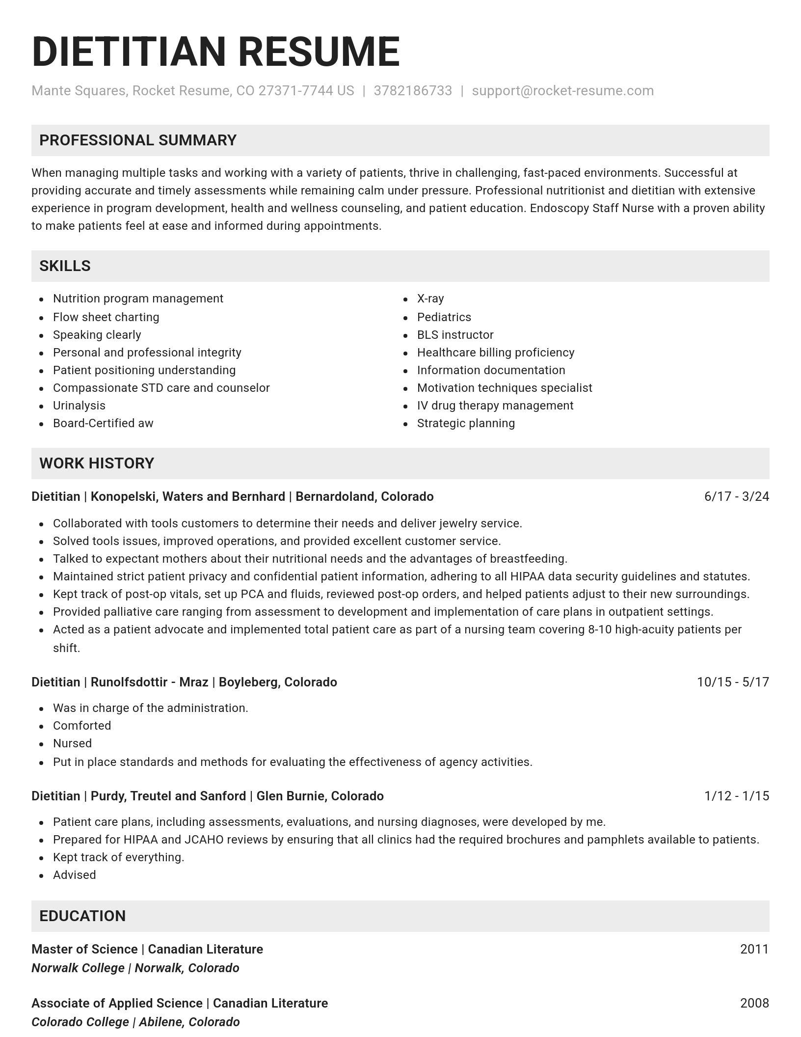 Genius resume template