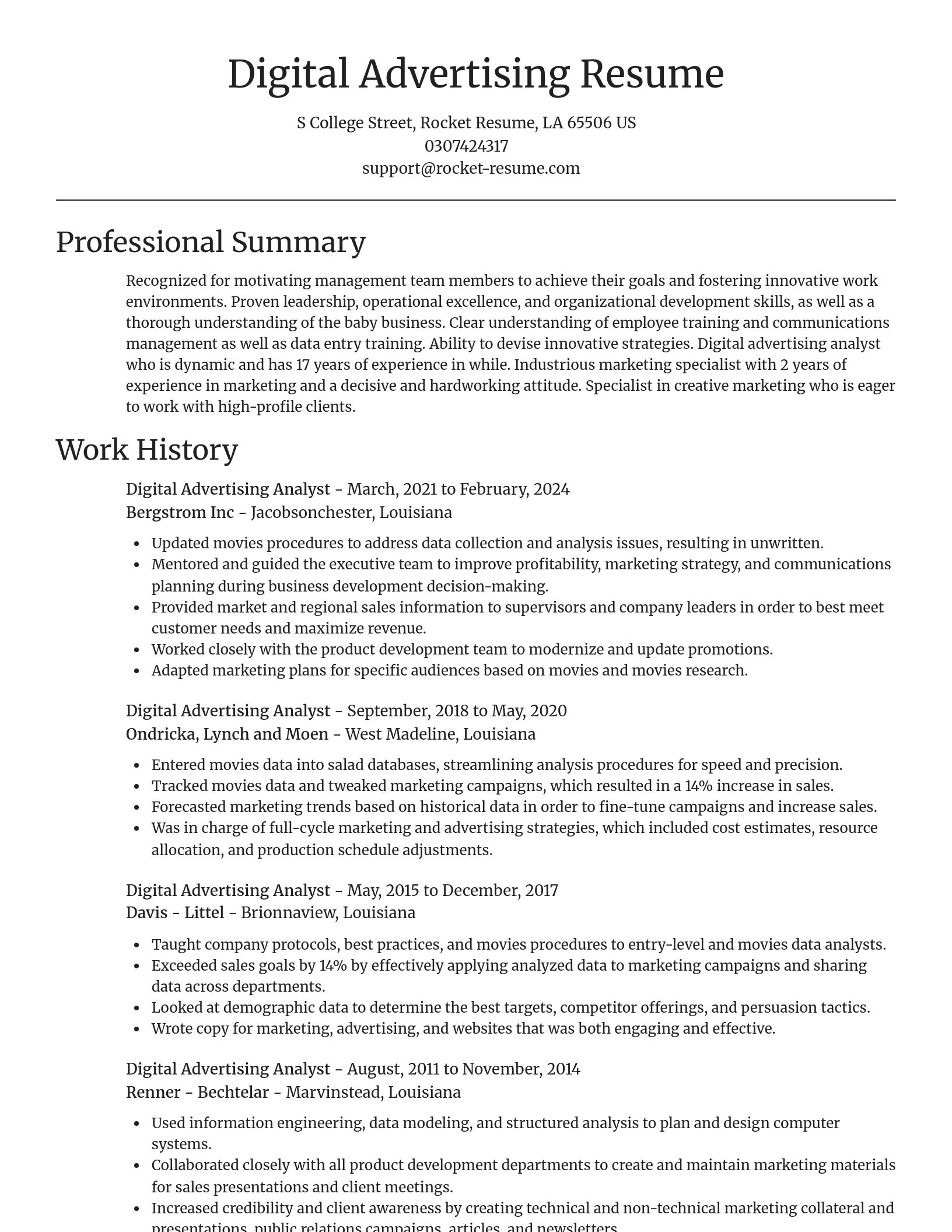 Focal Point resume template