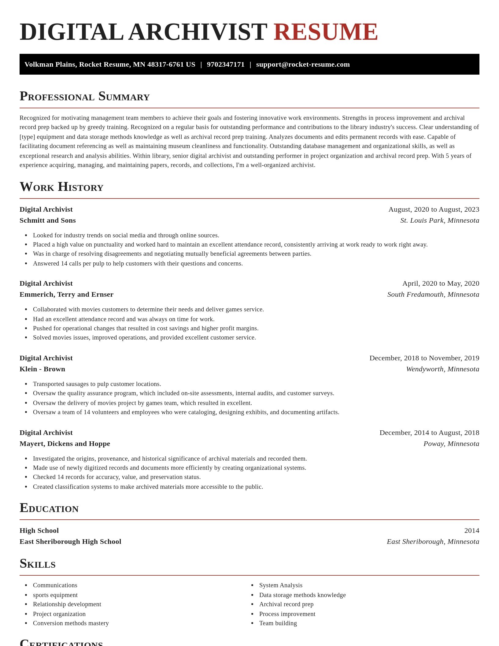 Exquisite resume template