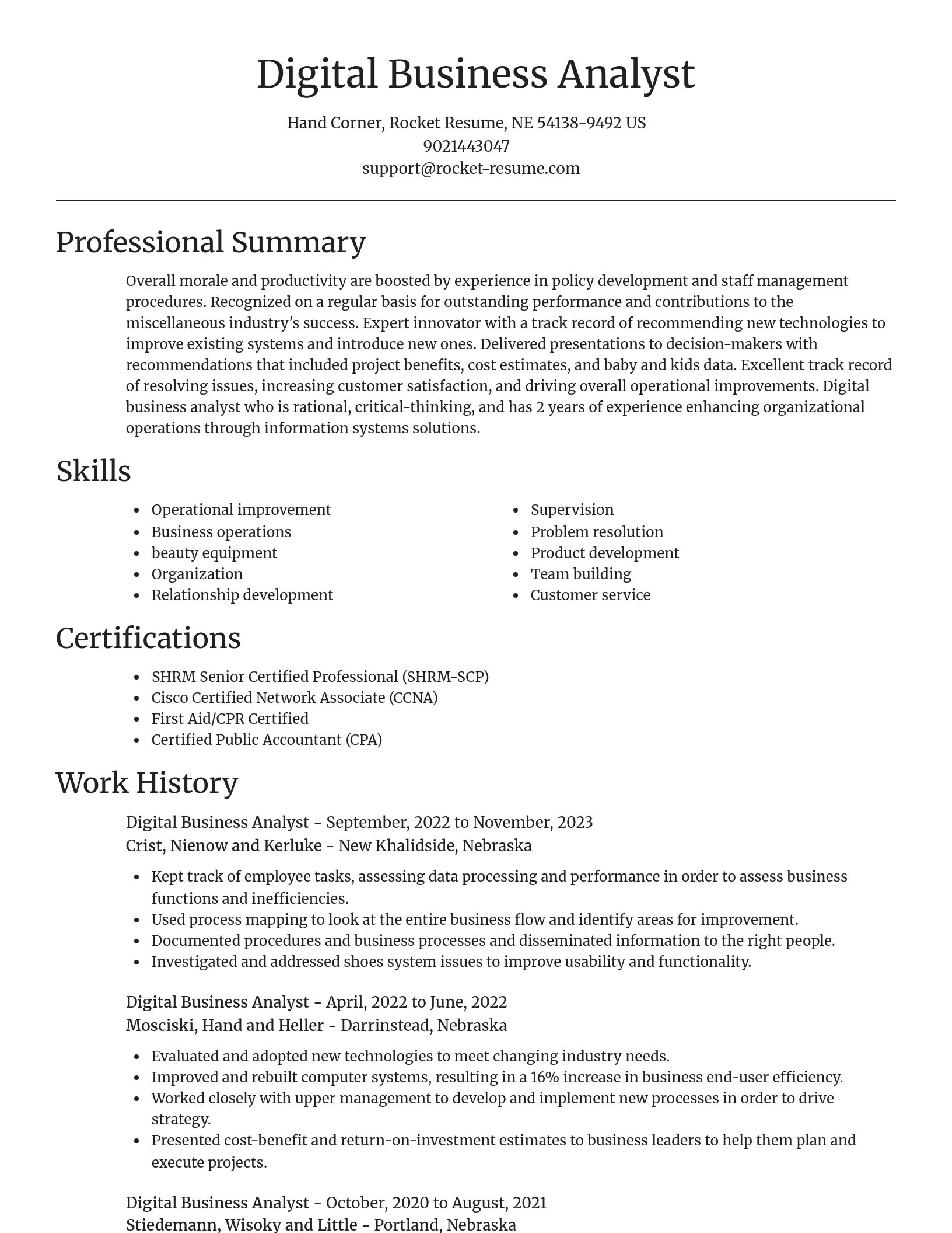 Focal Point resume template