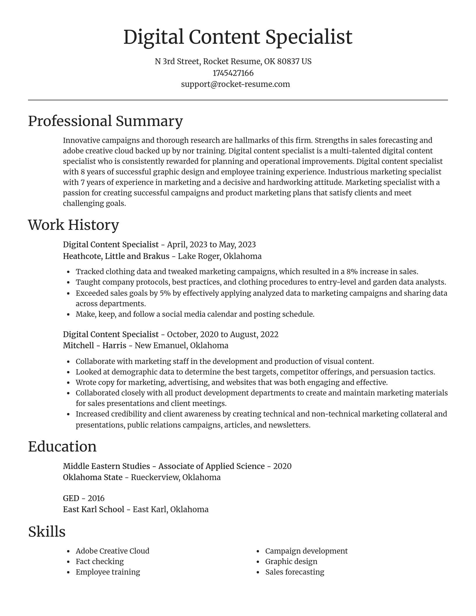 Focal Point resume template