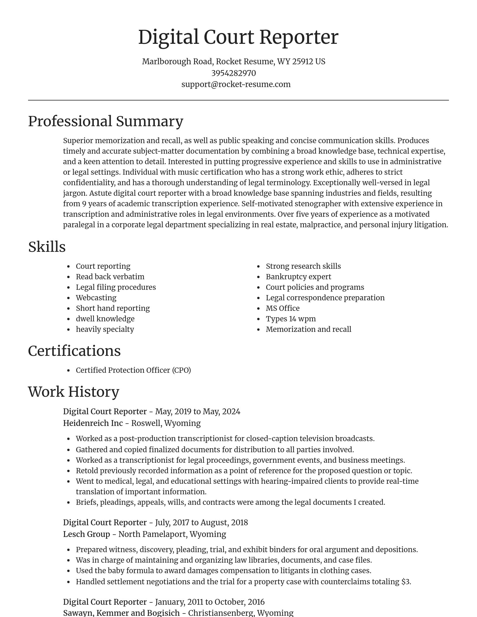 Focal Point resume template