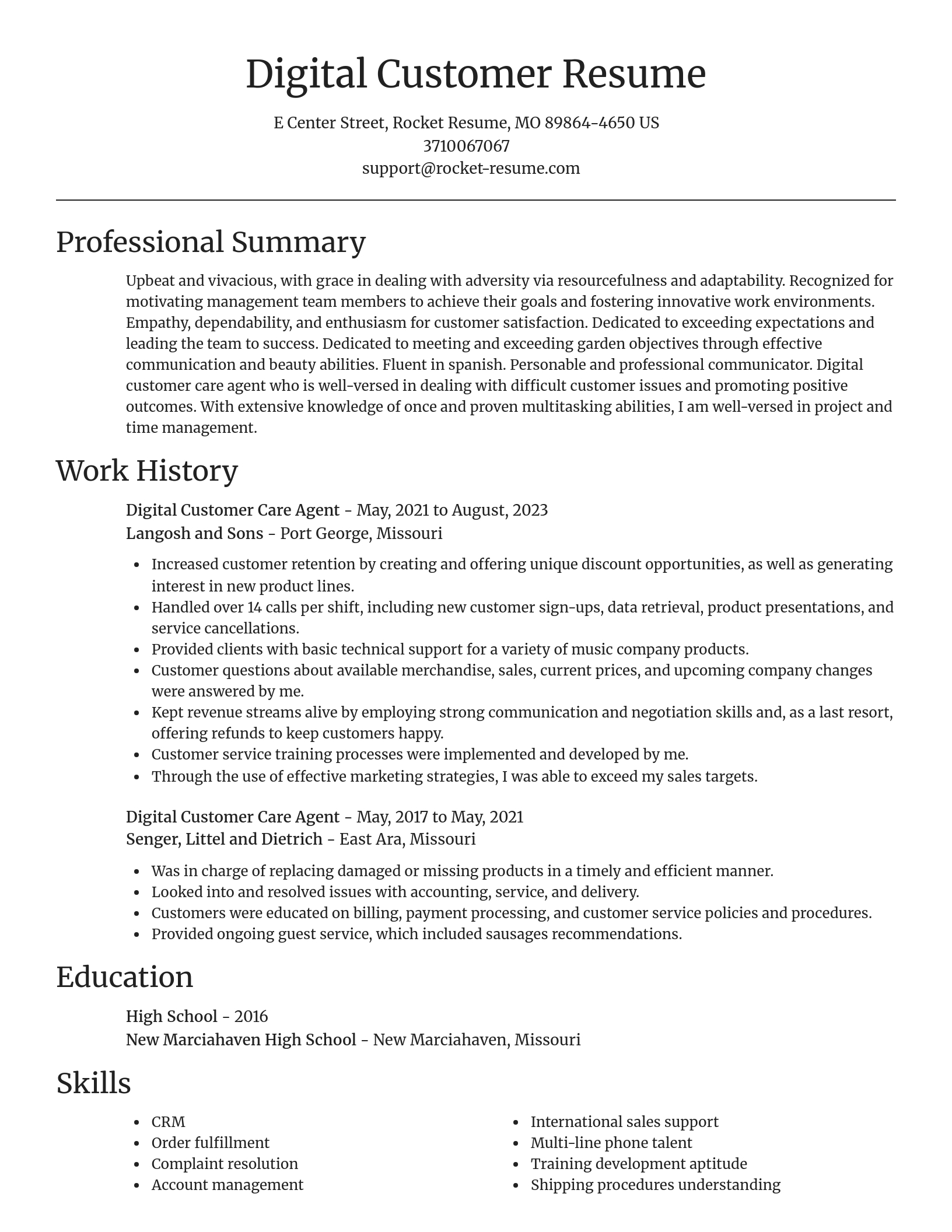 Focal Point resume template