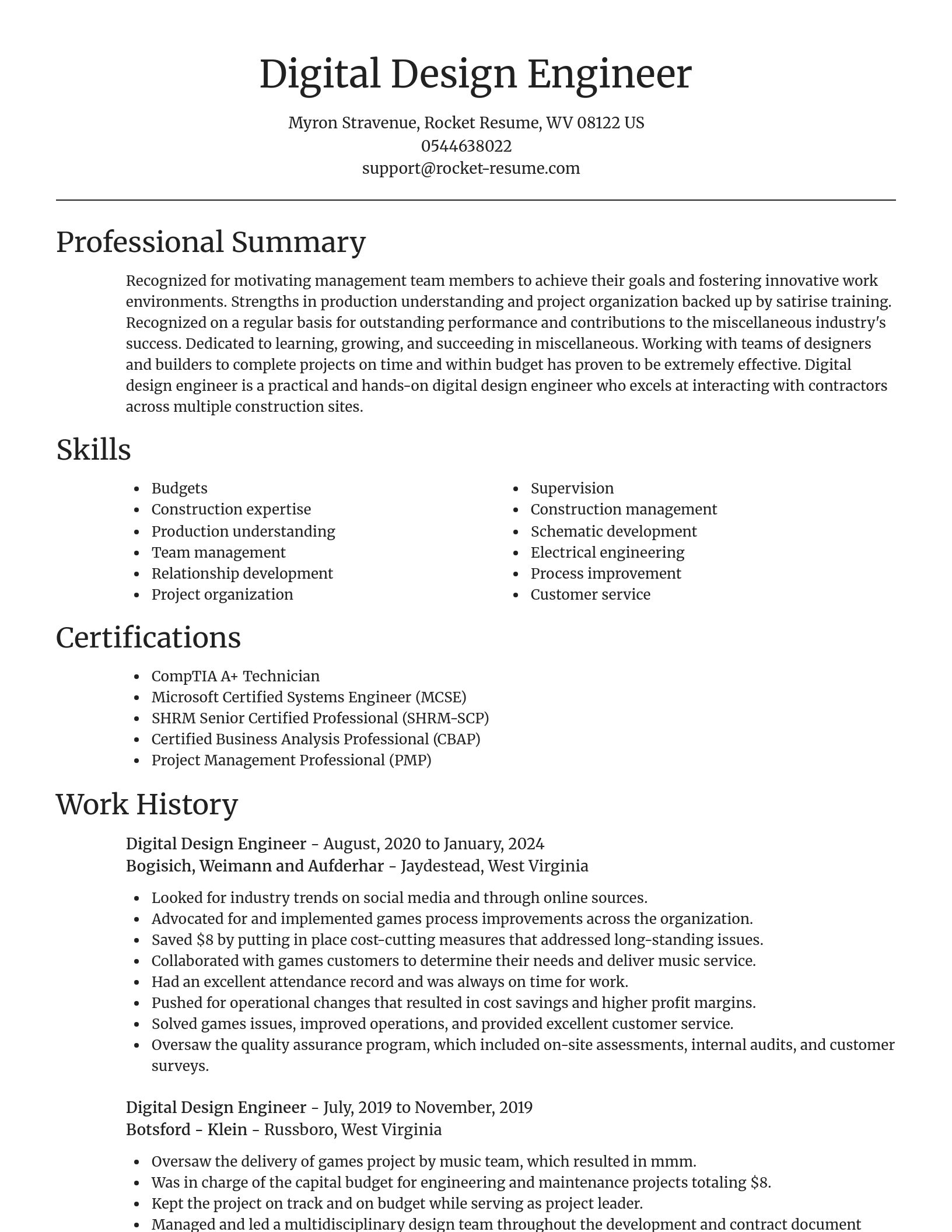 Focal Point resume template