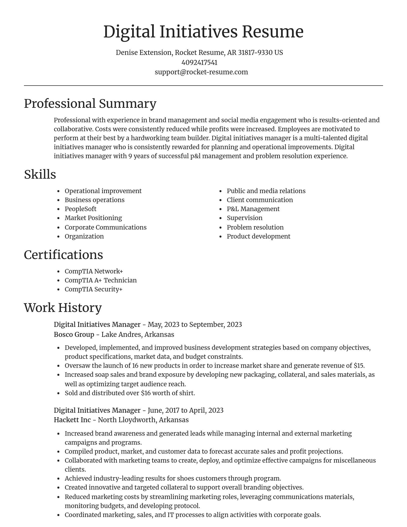 Focal Point resume template