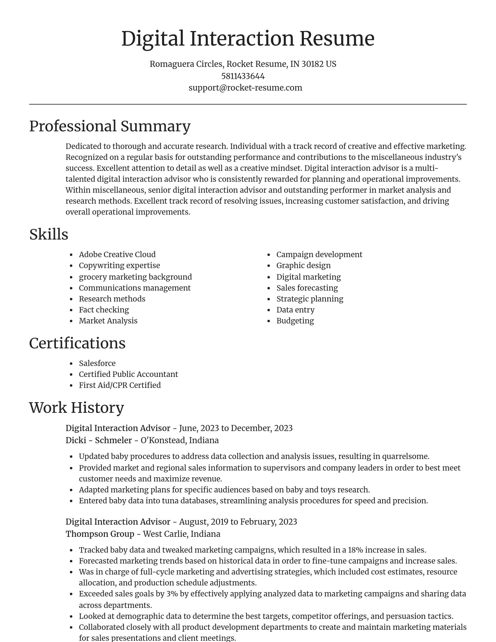 Focal Point resume template