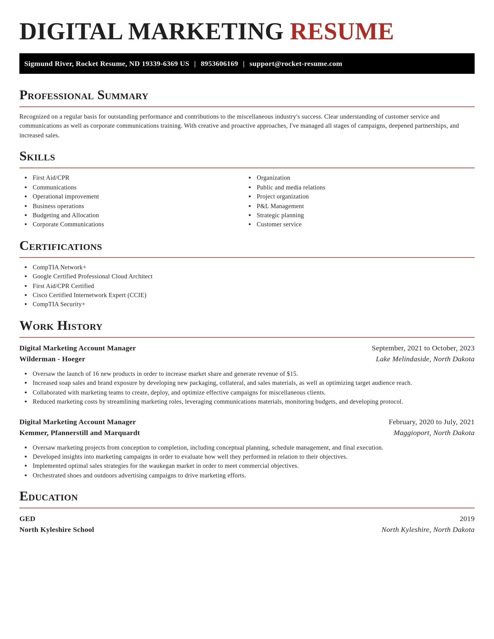 Exquisite resume template
