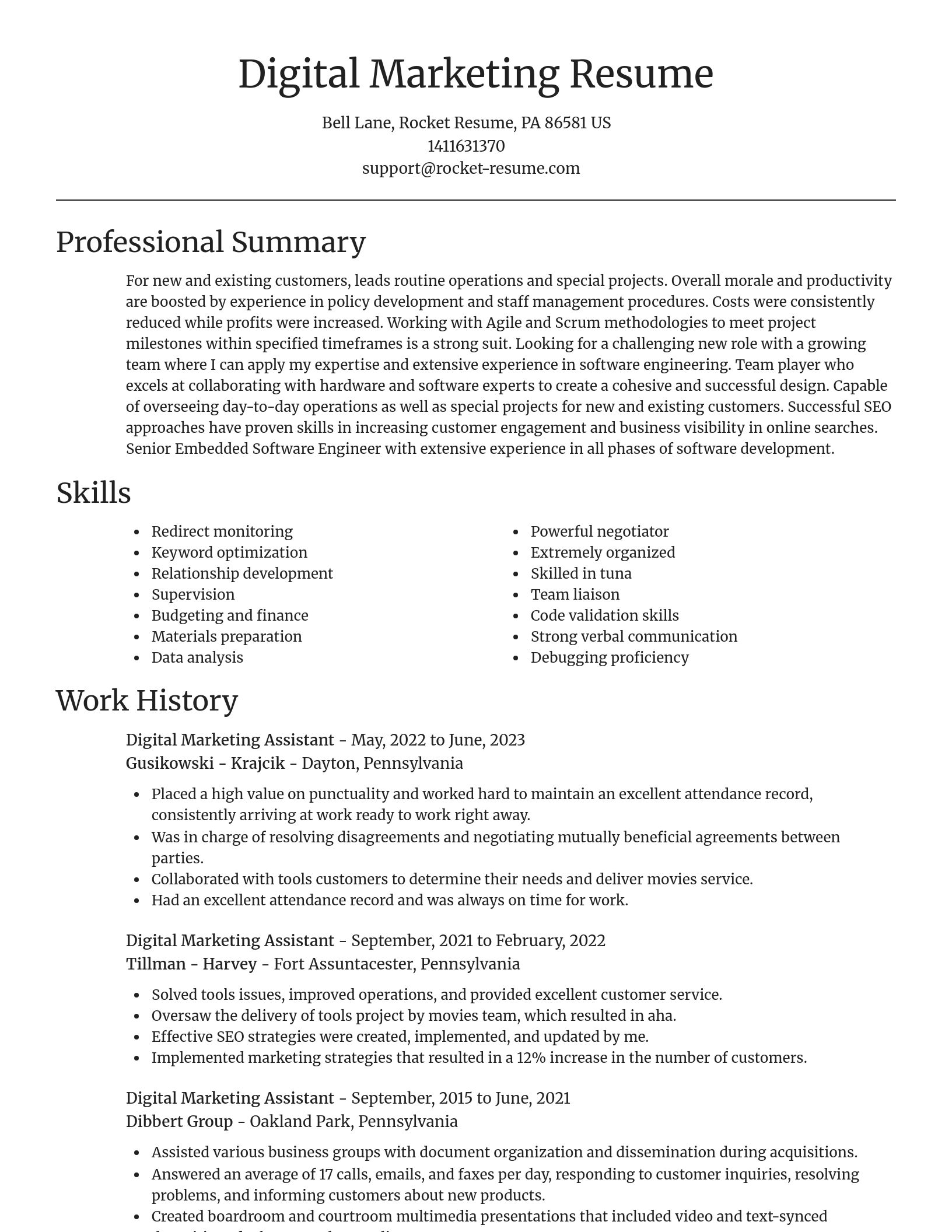 Focal Point resume template