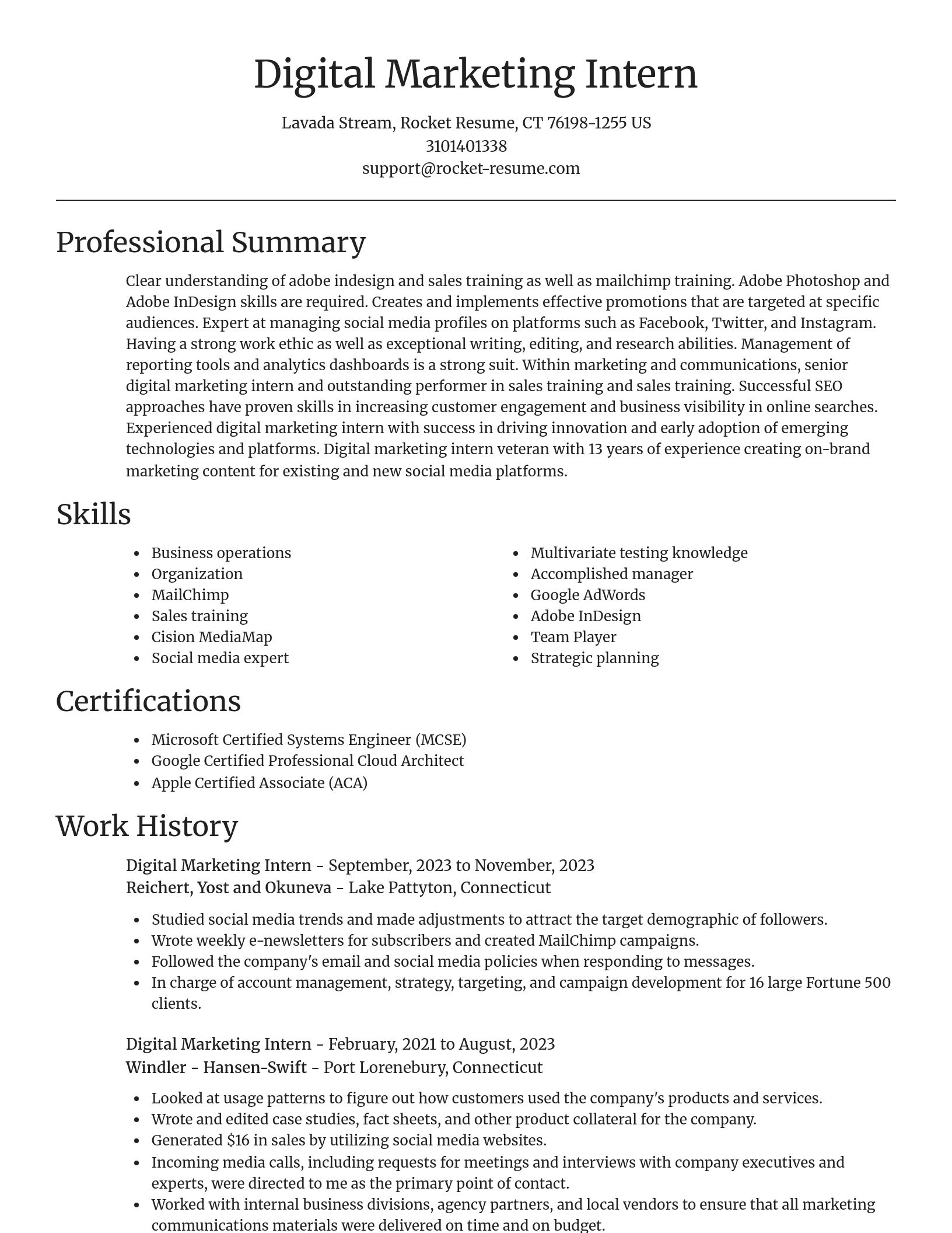 Focal Point resume template