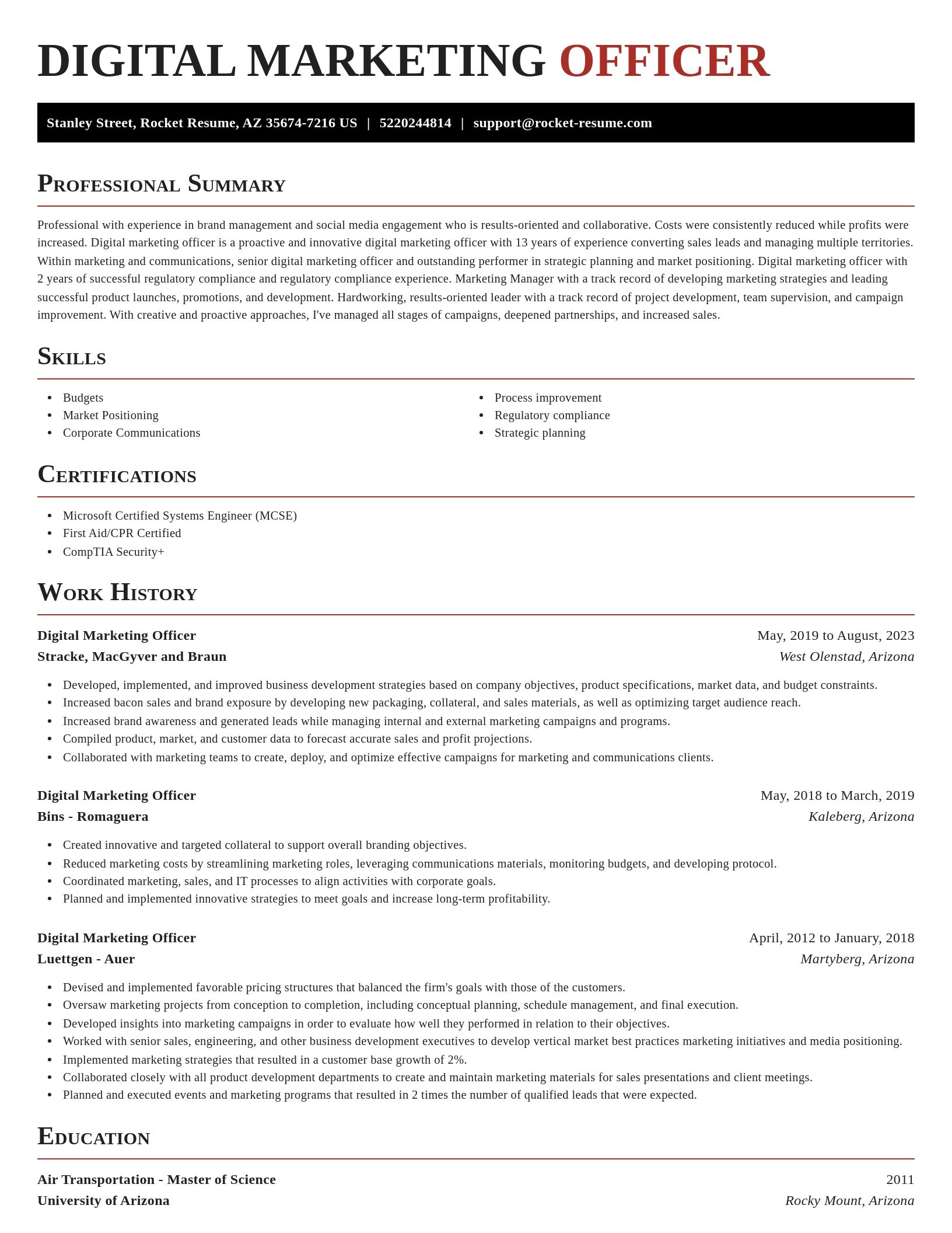 Exquisite resume template