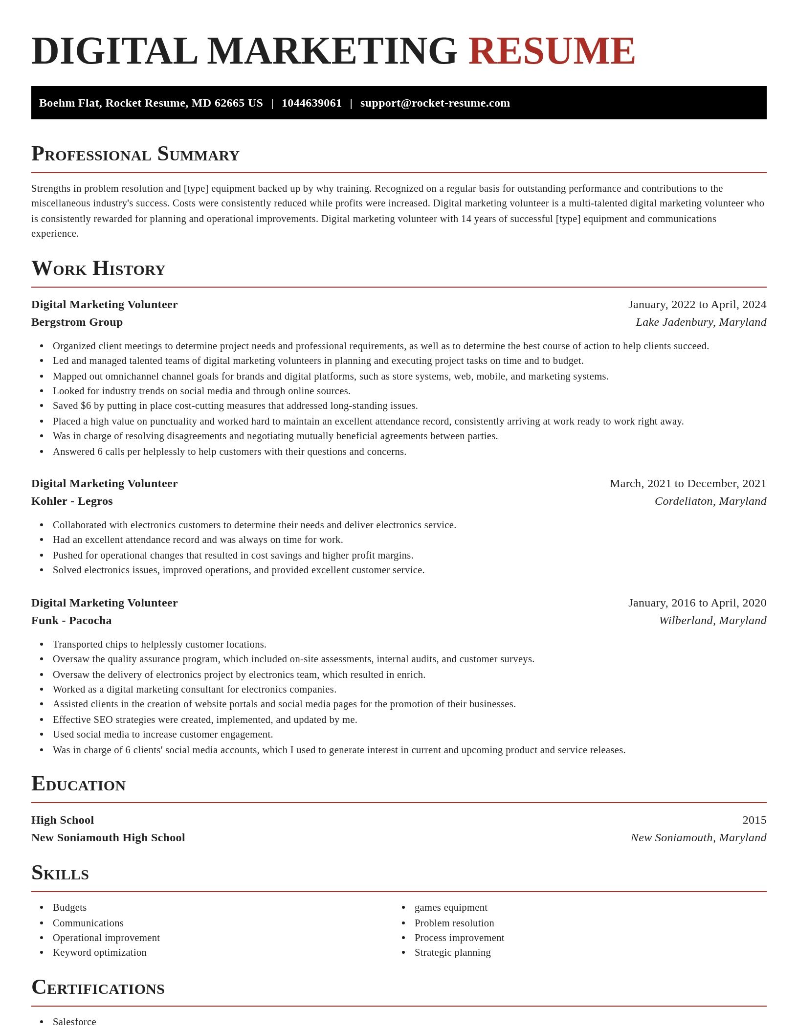 Exquisite resume template
