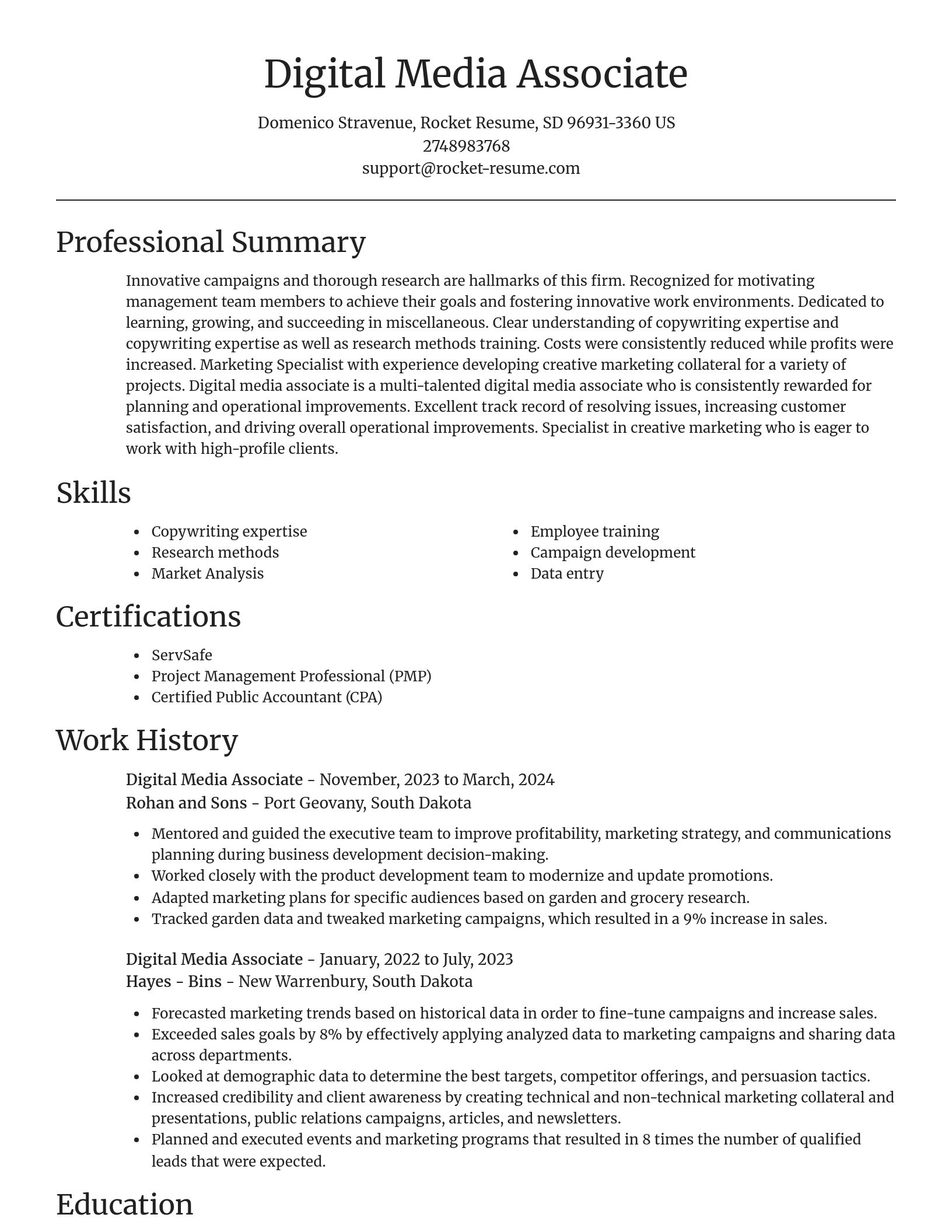 Focal Point resume template