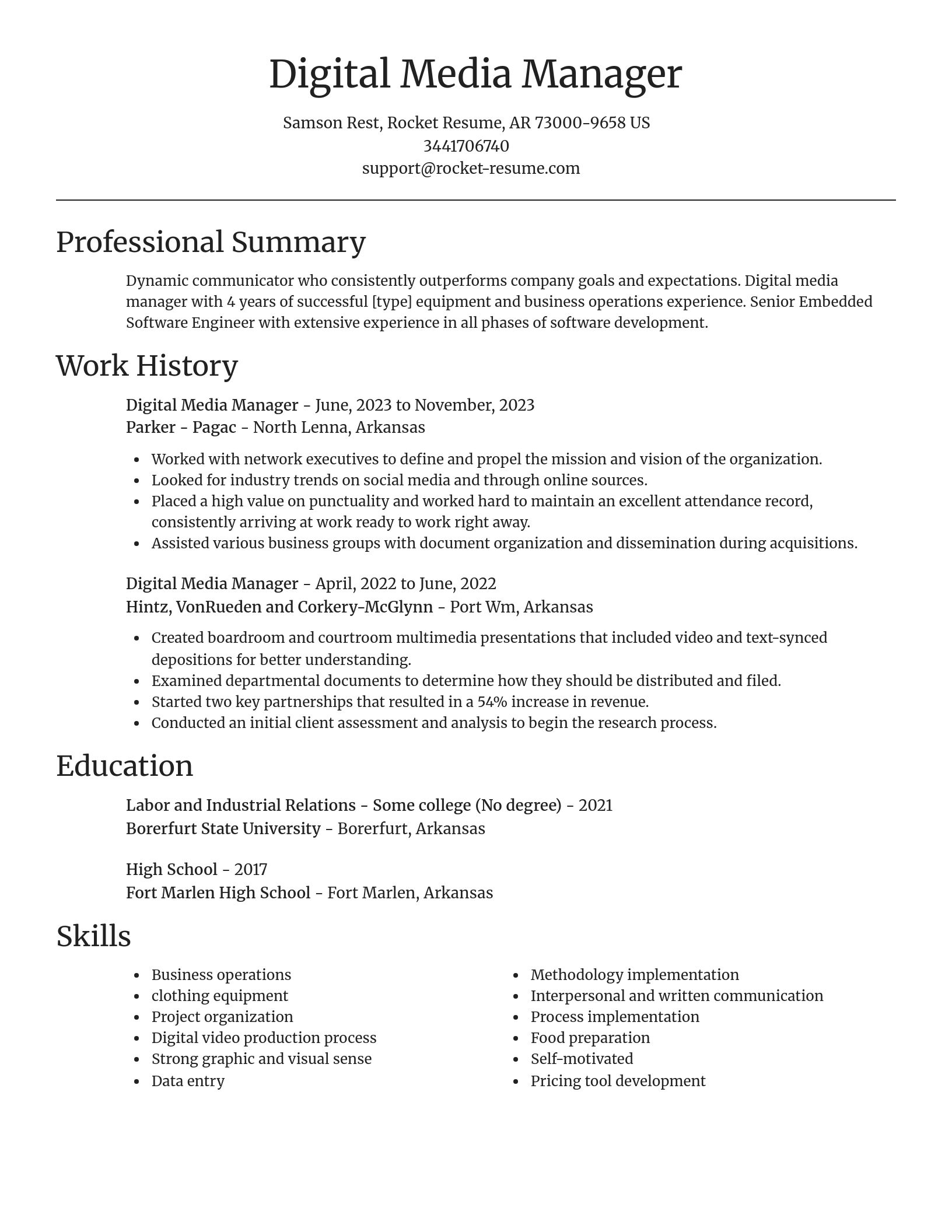 Focal Point resume template