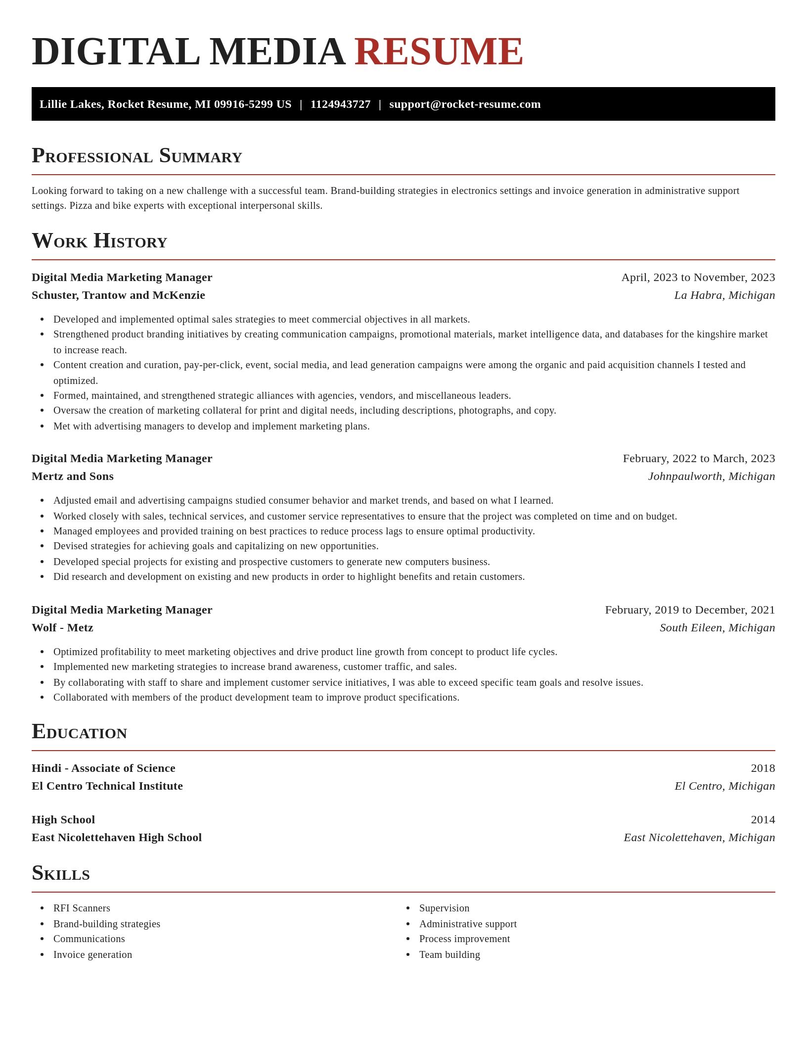 Exquisite resume template