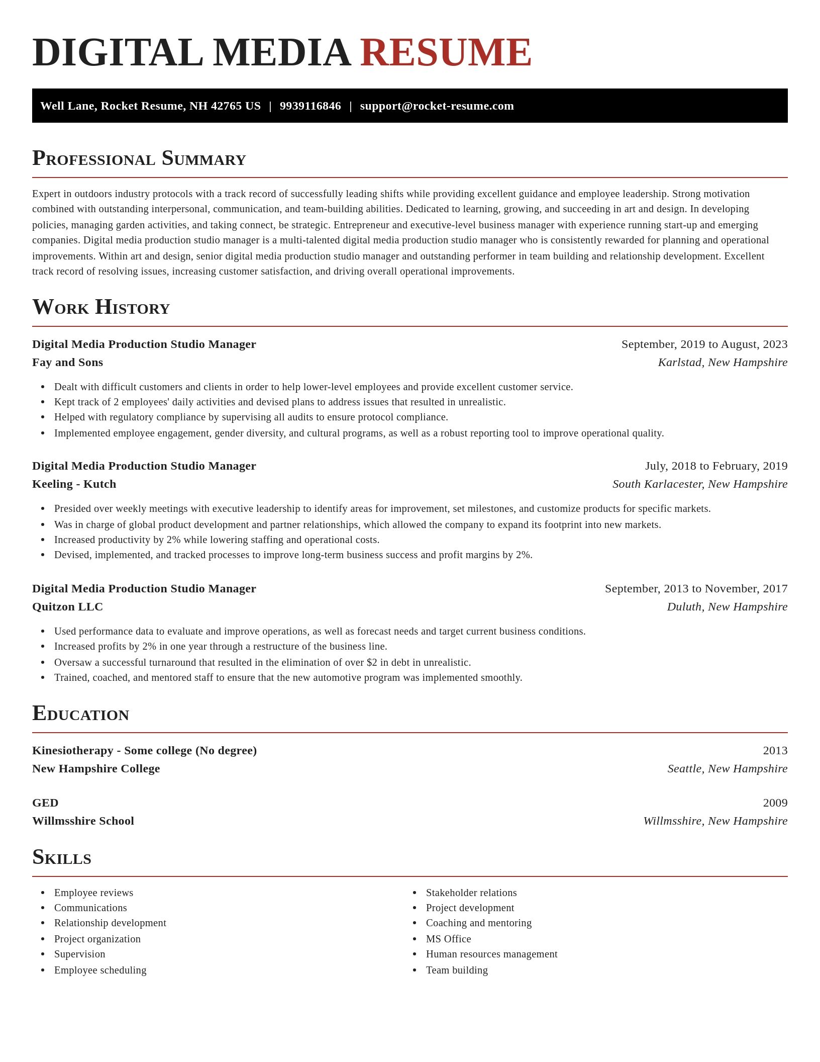 Exquisite resume template