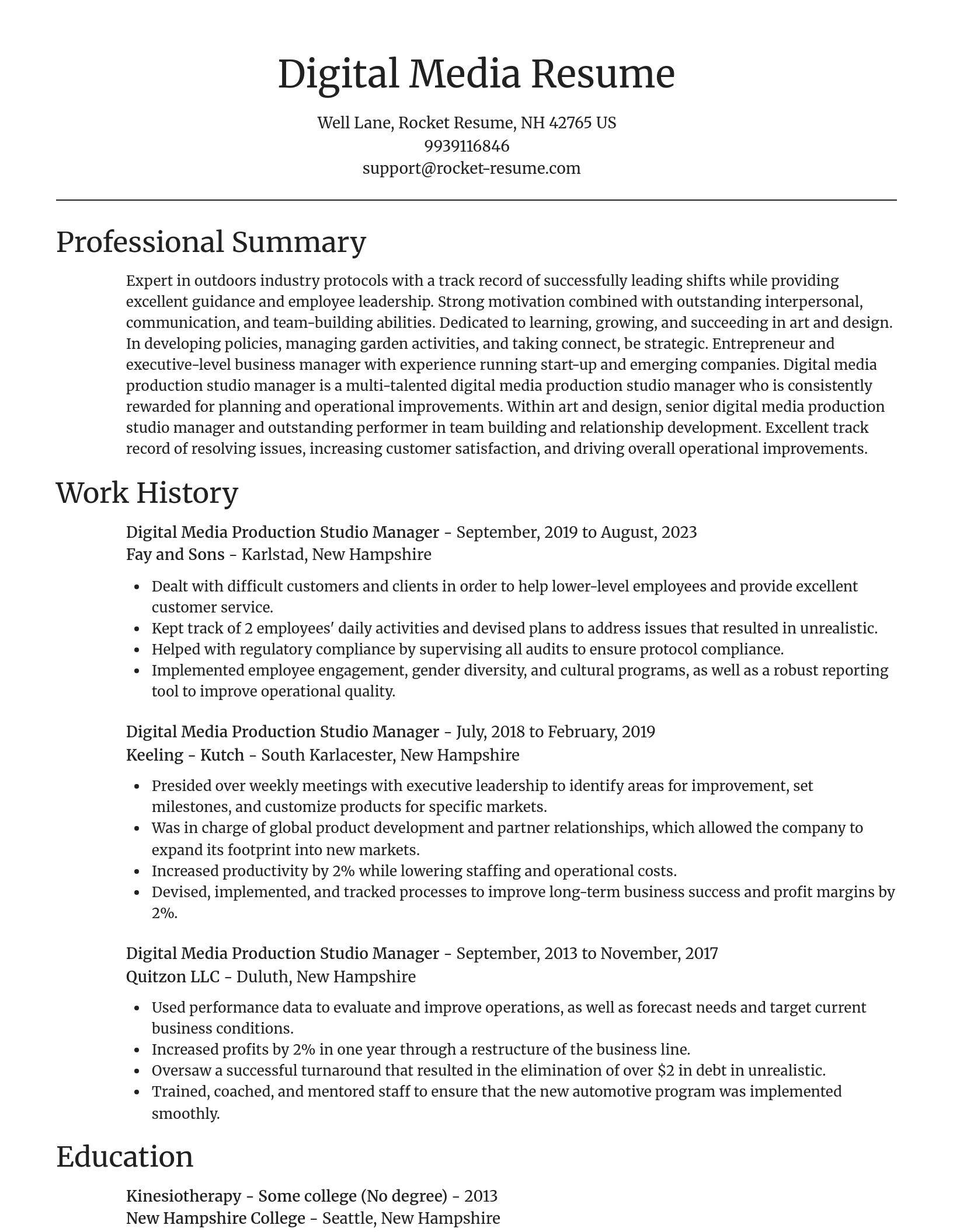 Focal Point resume template